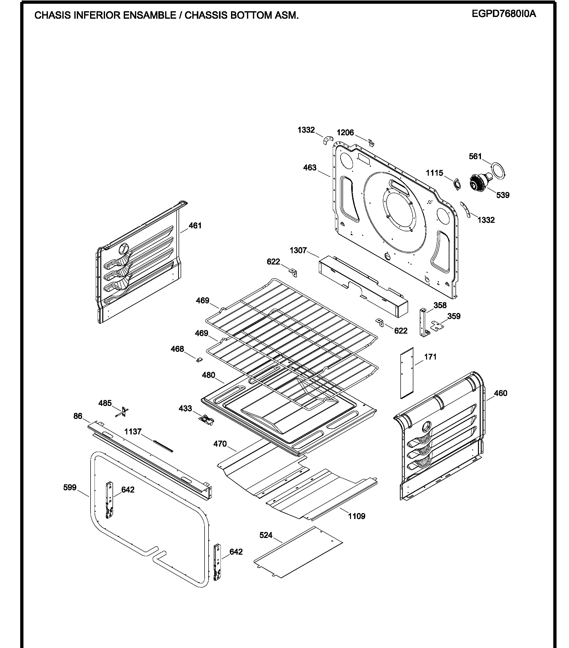 EGPD7680I0A Exploded View 4 appliance exploded-view parts diagram