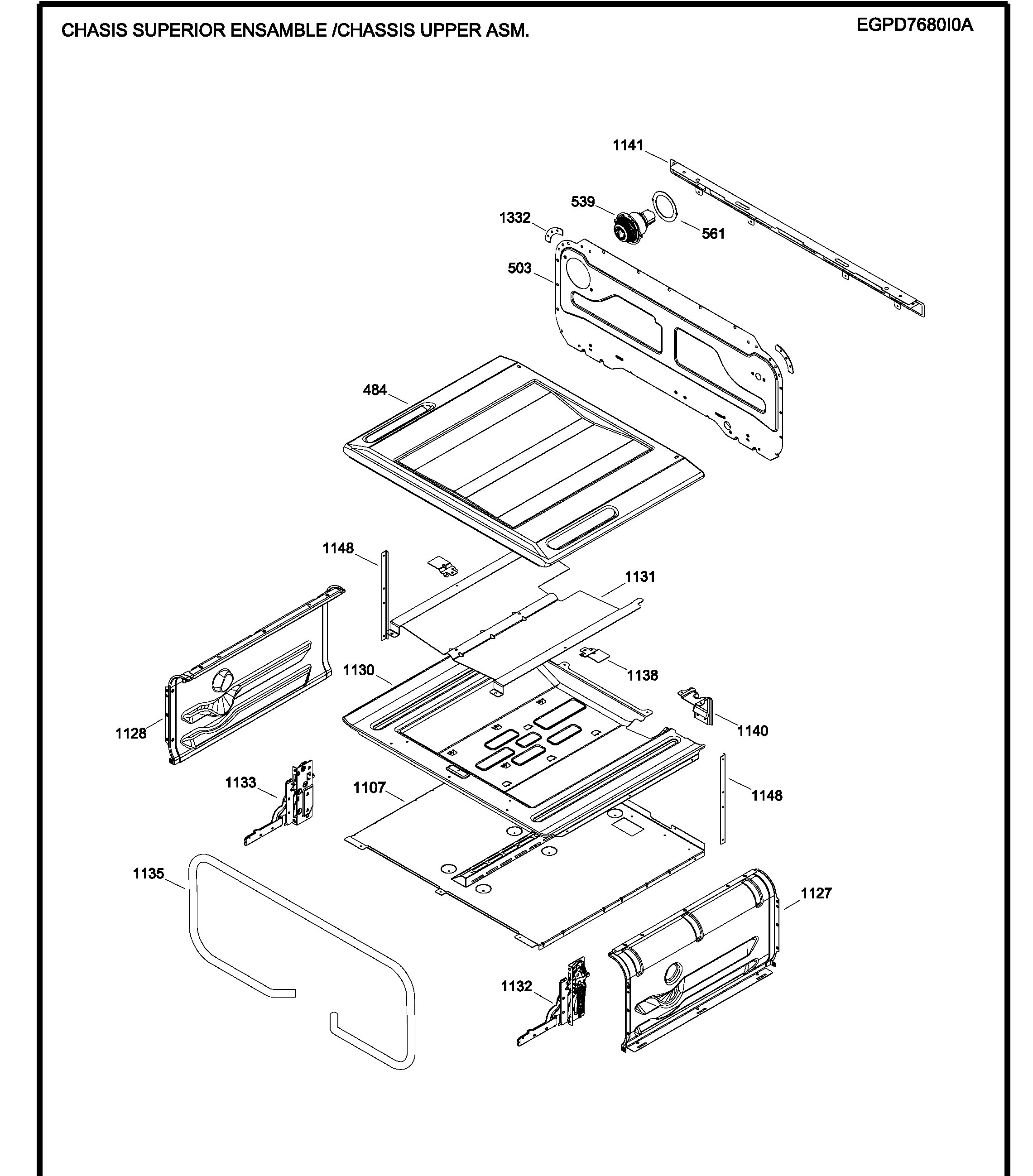 EGPD7680I0A Exploded View 3 appliance exploded-view parts diagram