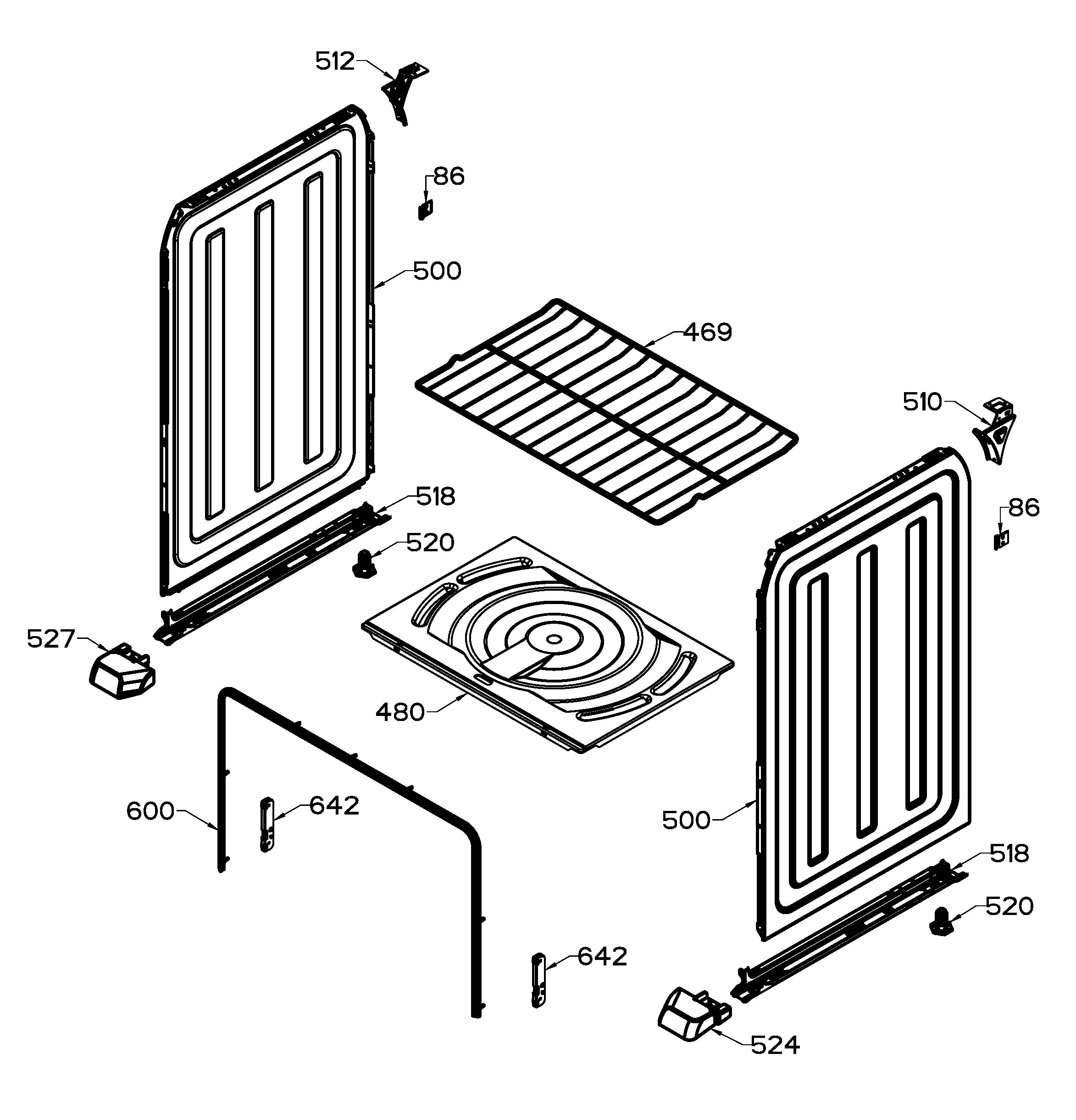 EI3020BAPS0C Exploded View 3 appliance exploded-view parts diagram