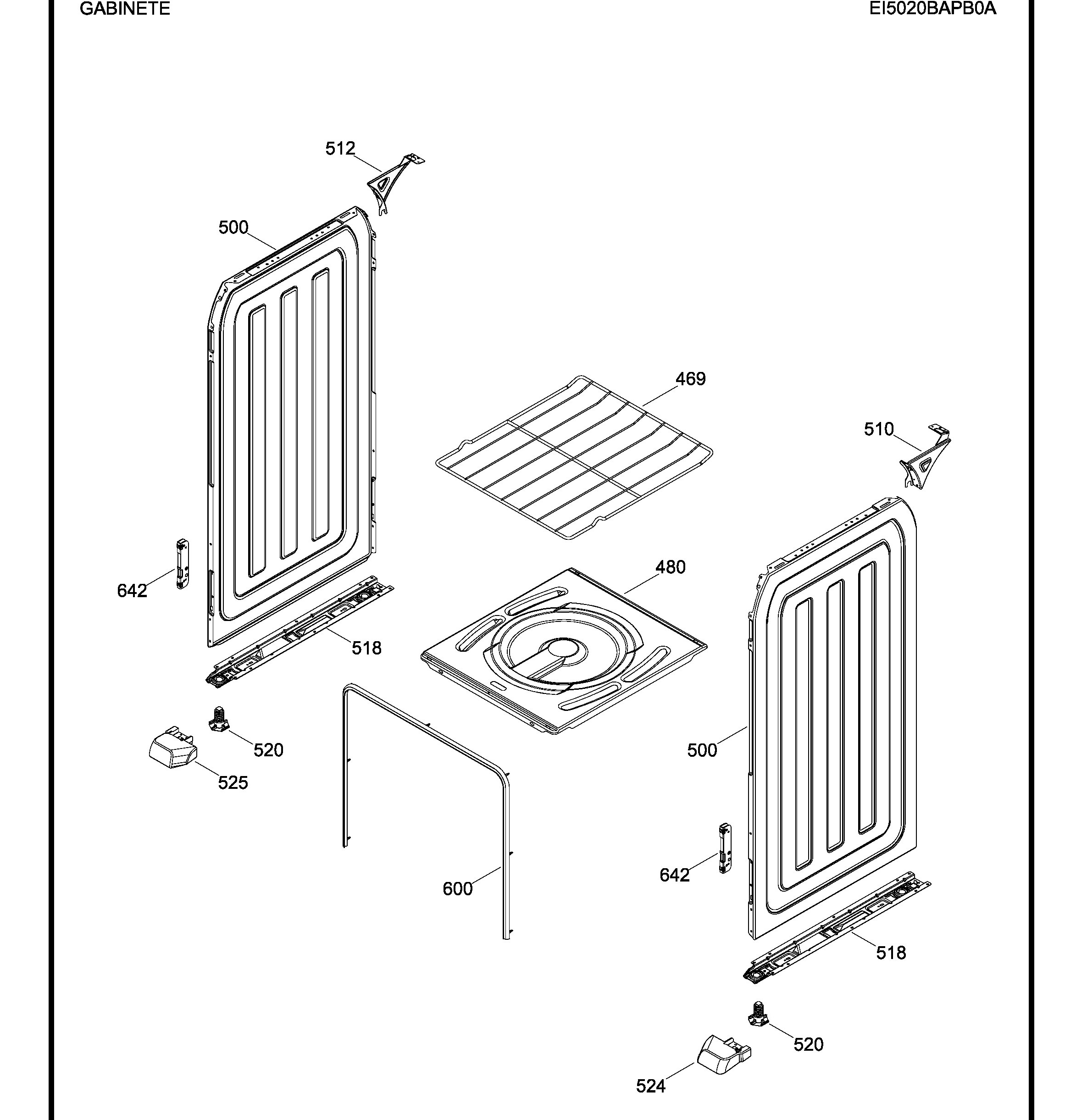 EI5020BAPB0A Exploded View 3 appliance exploded-view parts diagram
