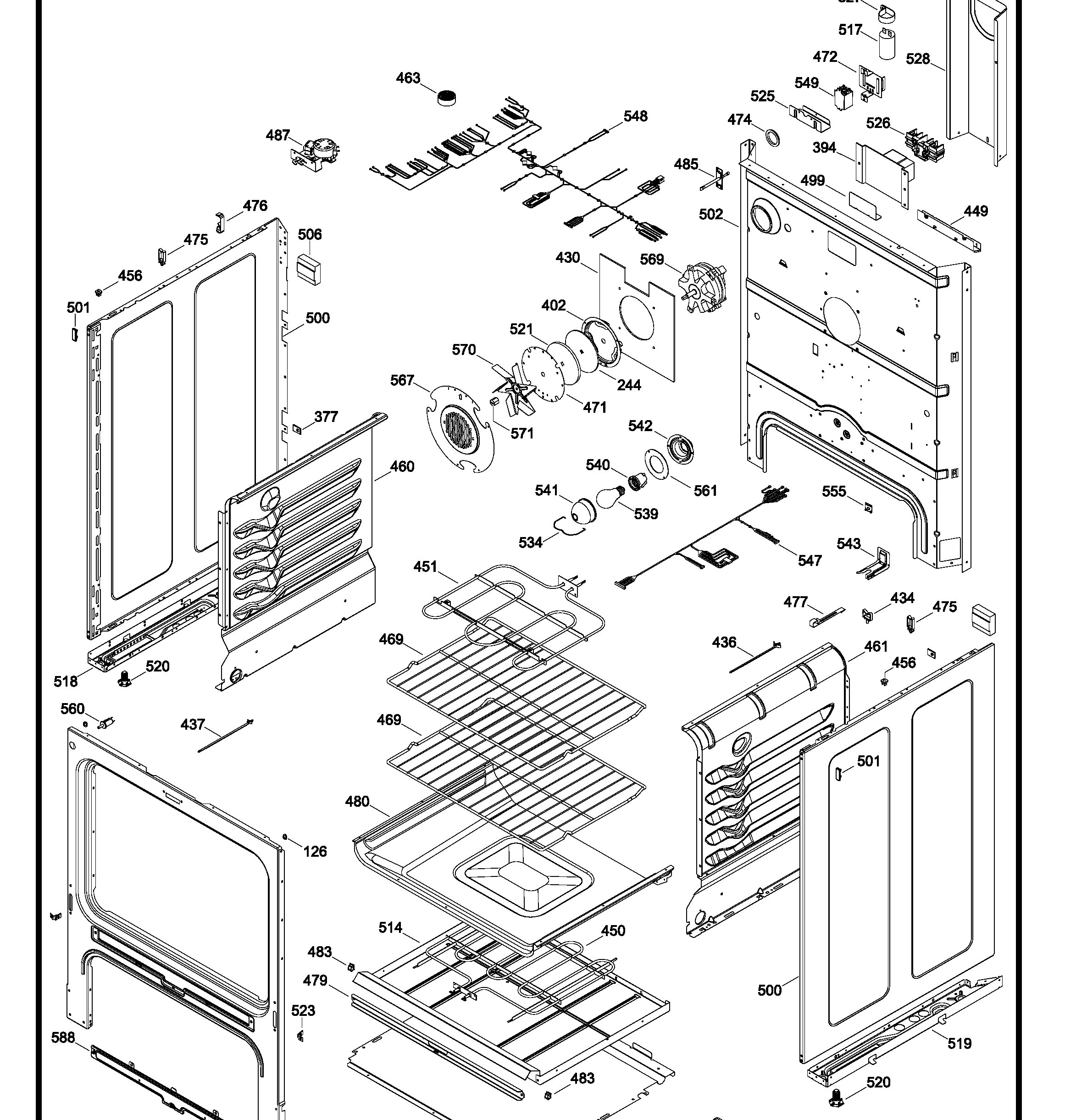 EML830NXF0A Exploded View 2 appliance exploded-view parts diagram