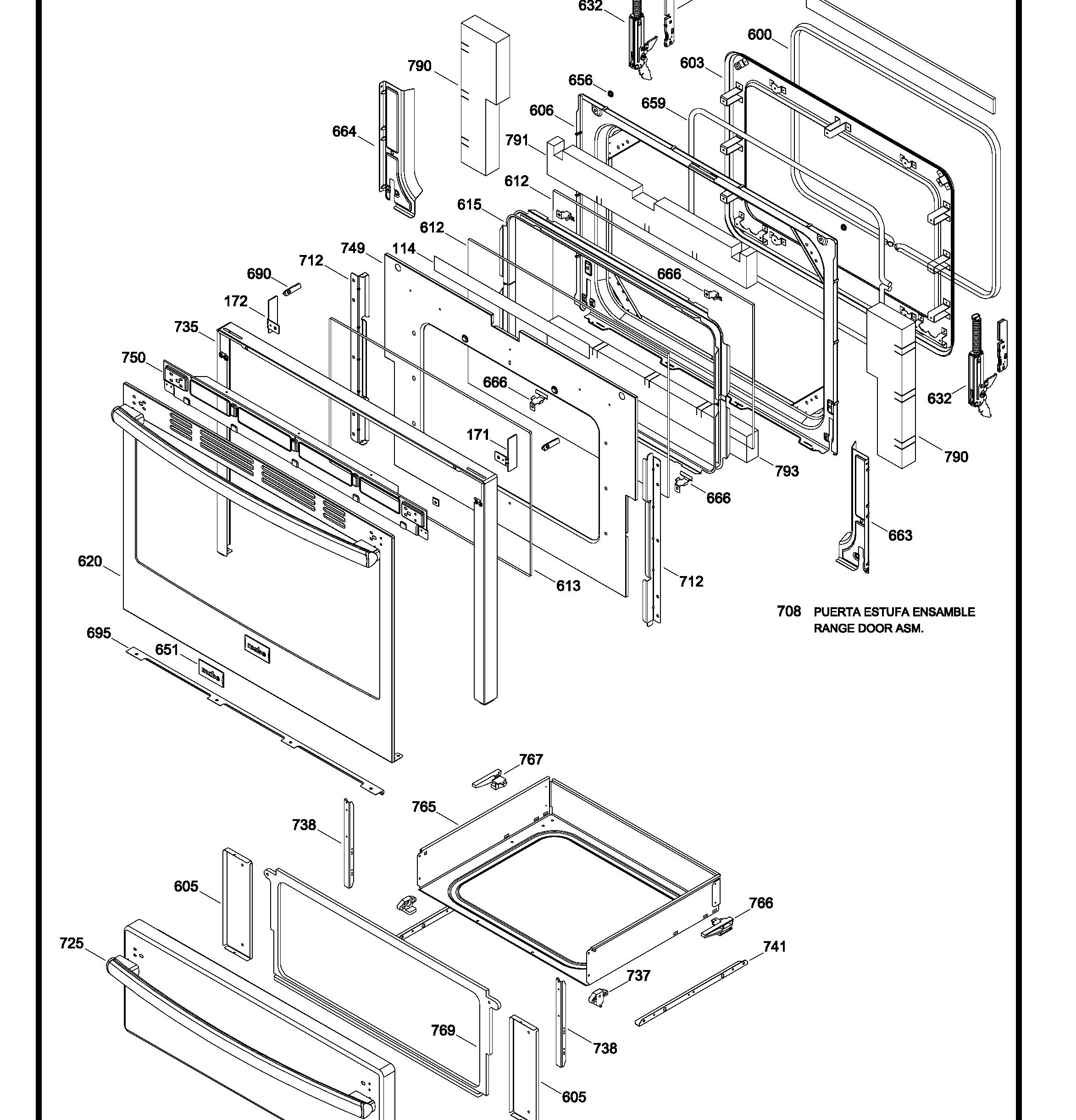 EML830NXF0A Exploded View 3 appliance exploded-view parts diagram