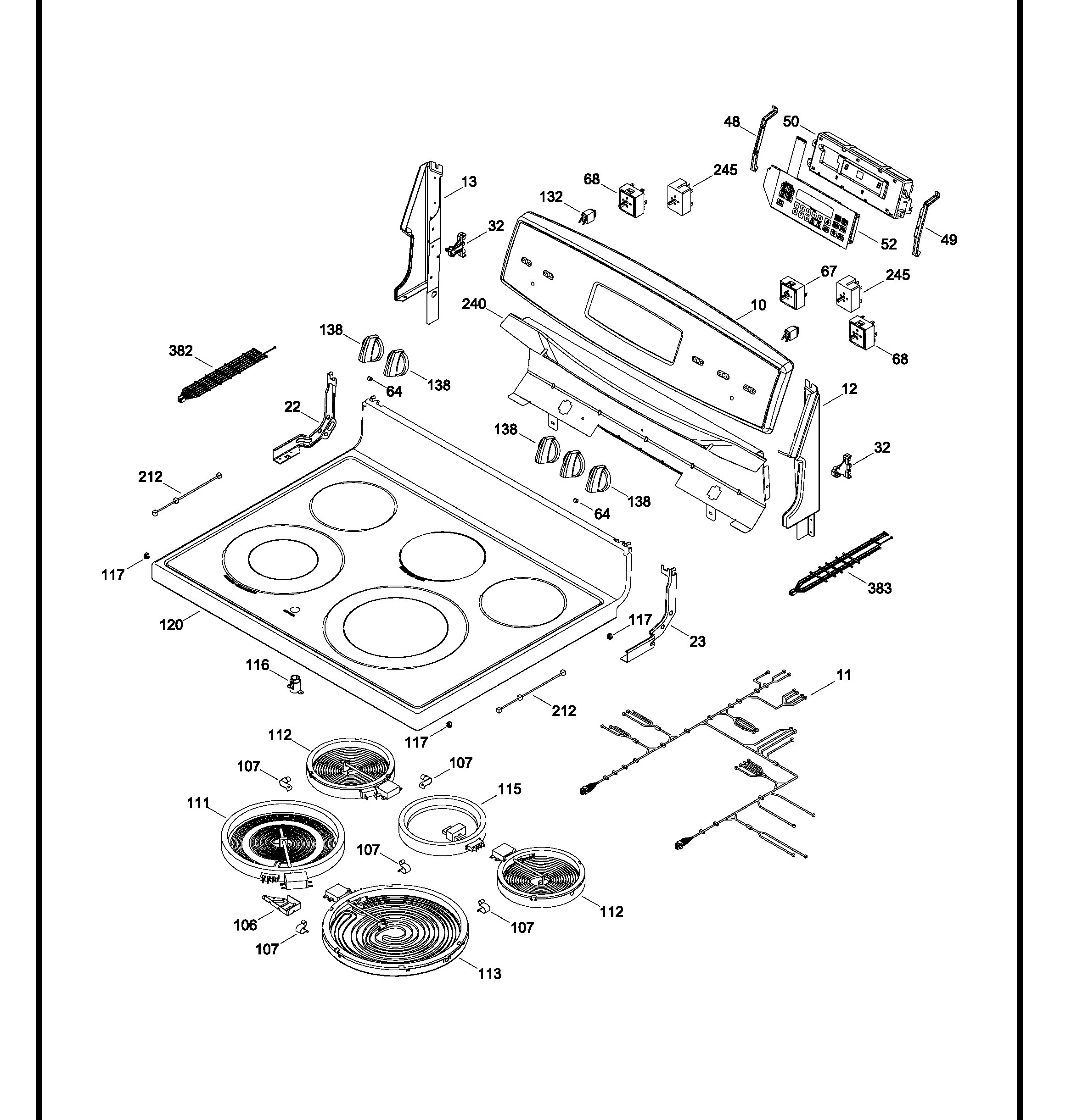 EML830NXF0A Exploded View 1 appliance exploded-view parts diagram