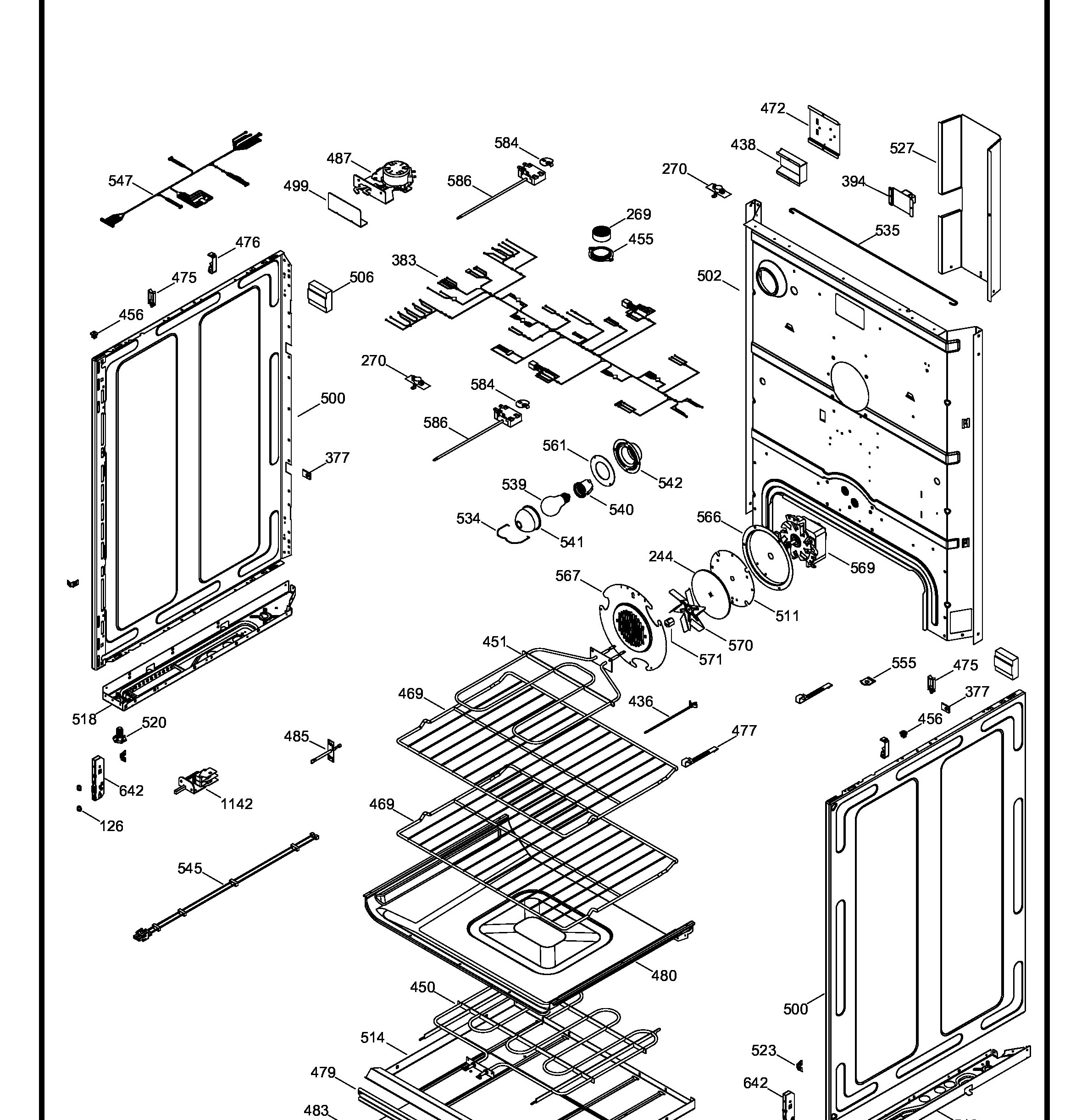 EML835NXF0B Exploded View 2 appliance exploded-view parts diagram