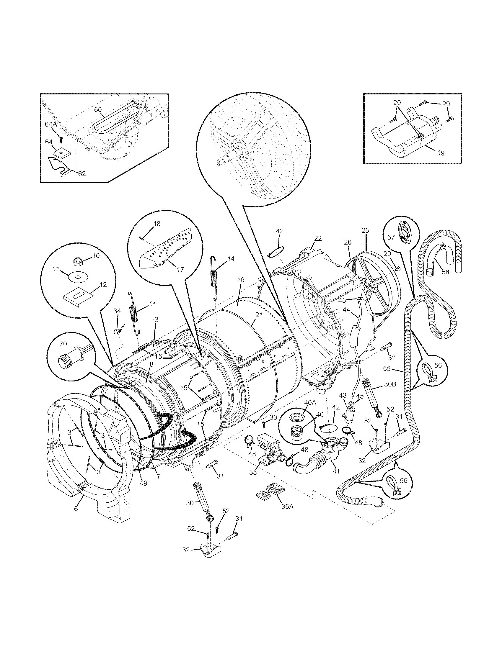 Motor/tub