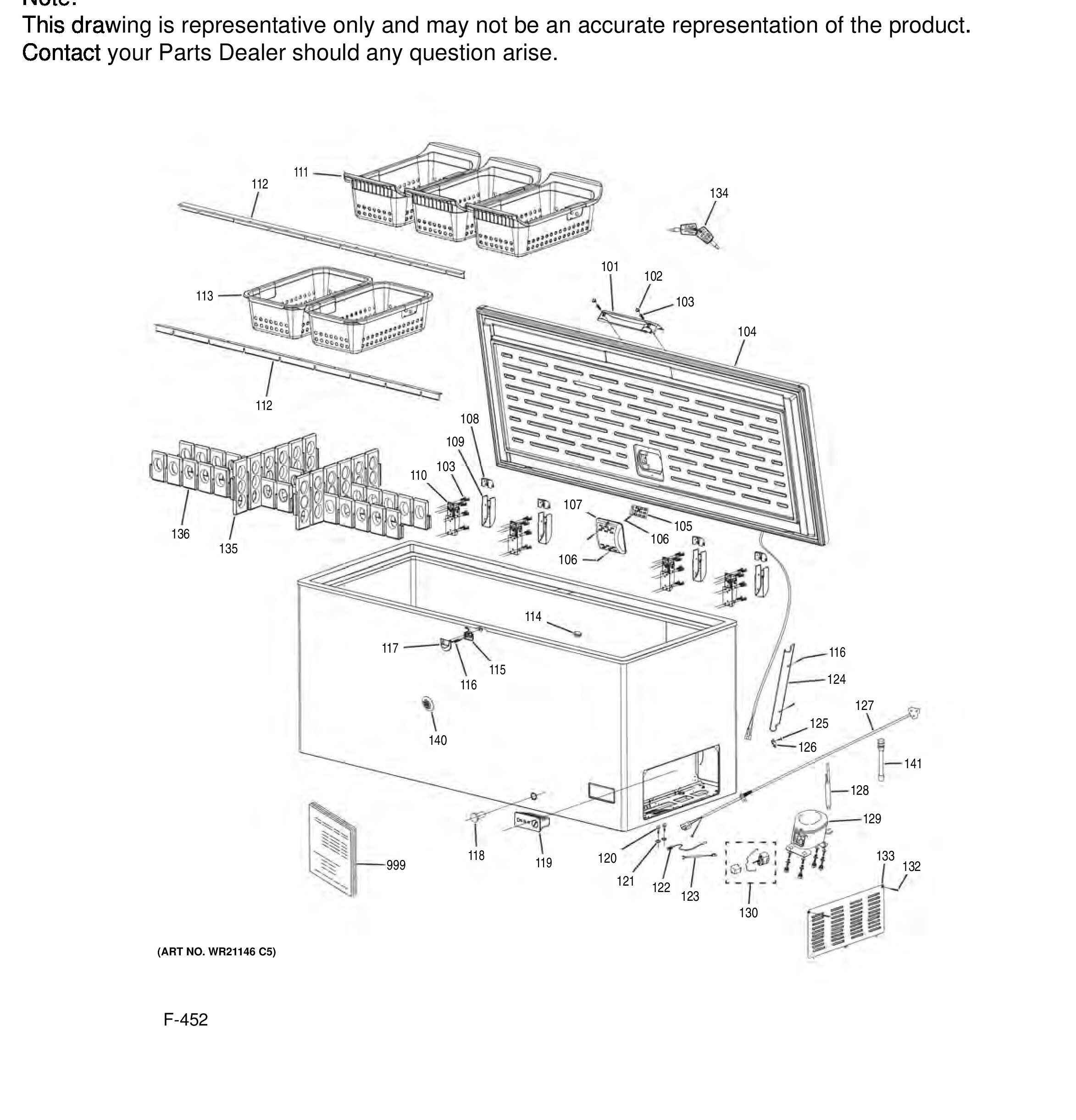 FCM22DLCWW Exploded View 2 appliance exploded-view parts diagram