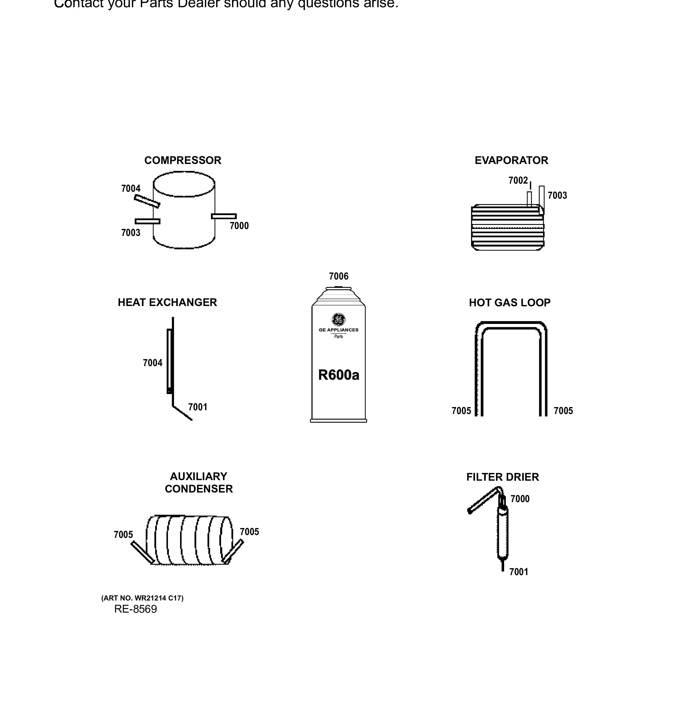 FUF14SMREWW Exploded View 1 appliance exploded-view parts diagram