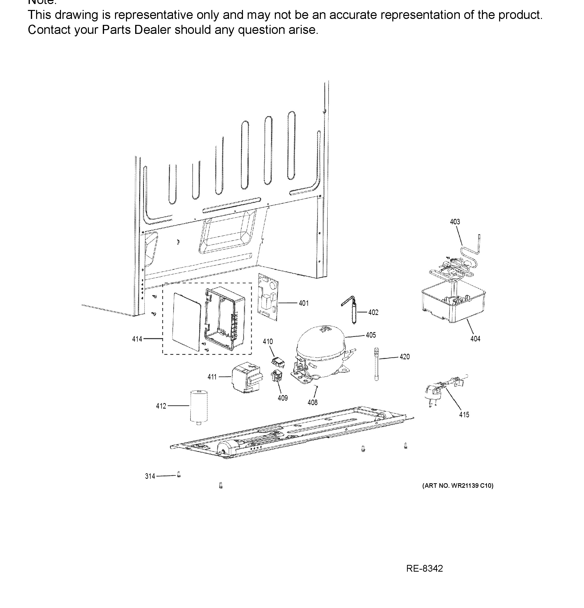 FUF17SMRCWW Exploded View 5 appliance exploded-view parts diagram