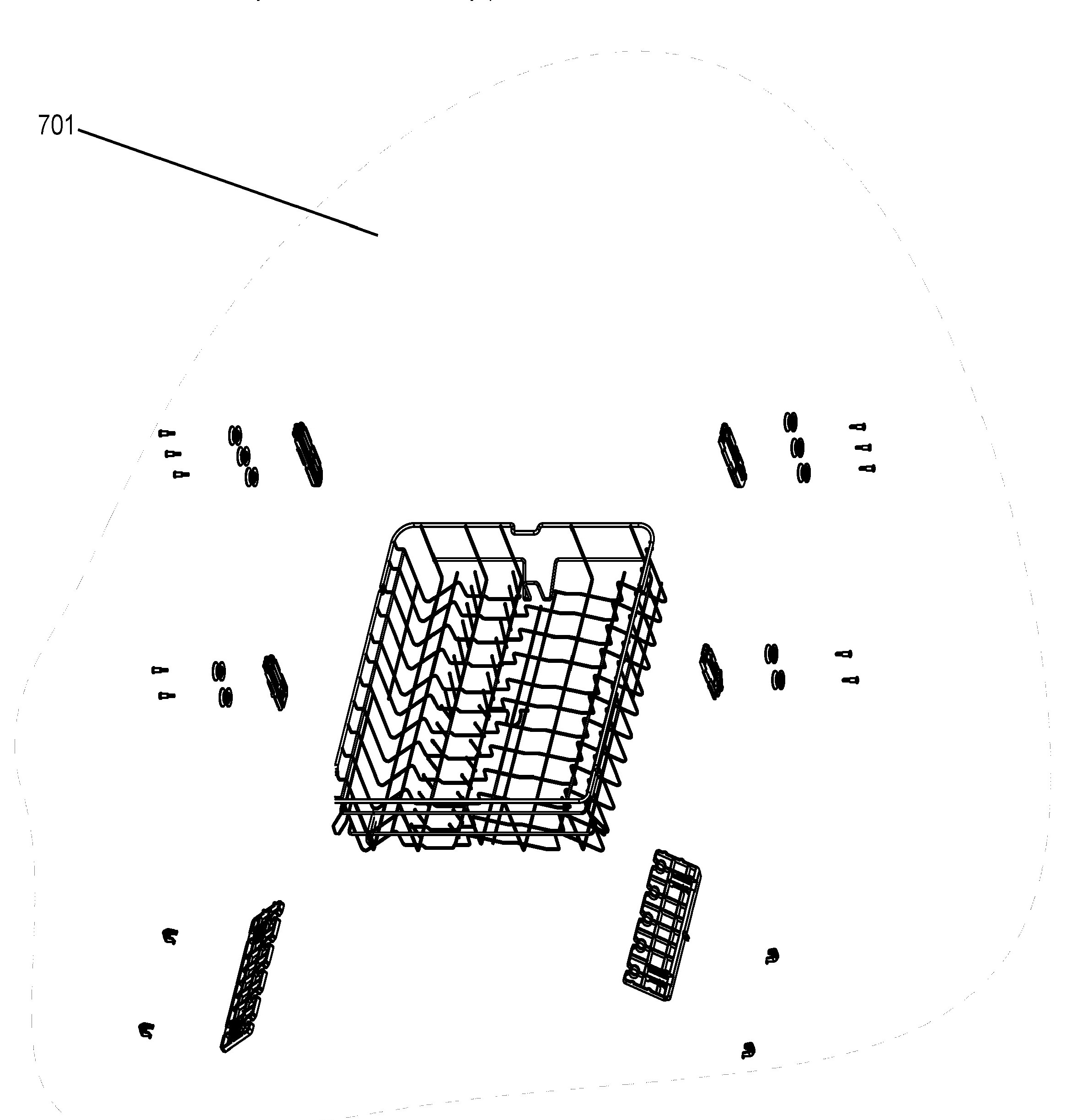 GBF630SGL0WW Exploded View 7 appliance exploded-view parts diagram