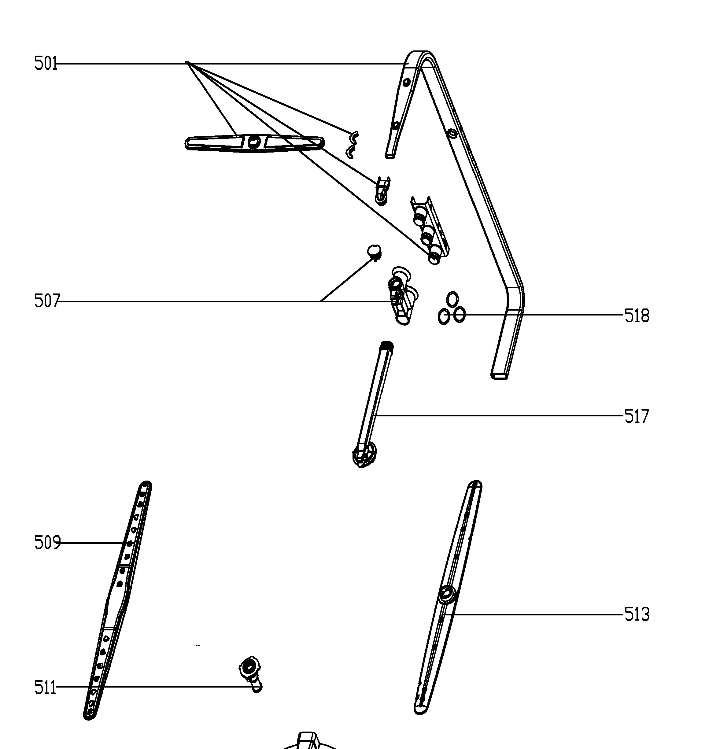 GBF630SGL0WW Exploded View 5 appliance exploded-view parts diagram
