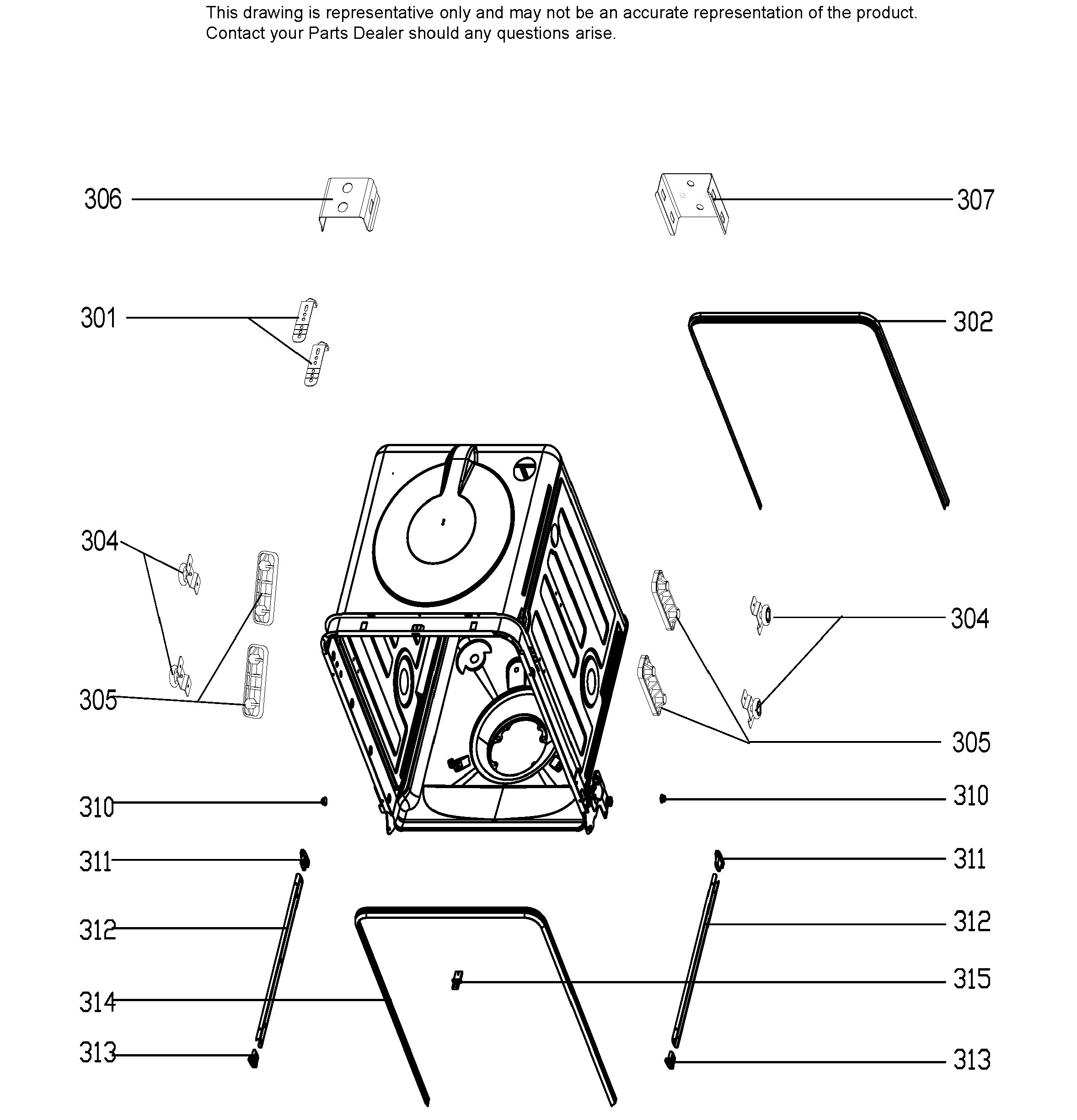GBF630SML0ES Exploded View 3 appliance exploded-view parts diagram
