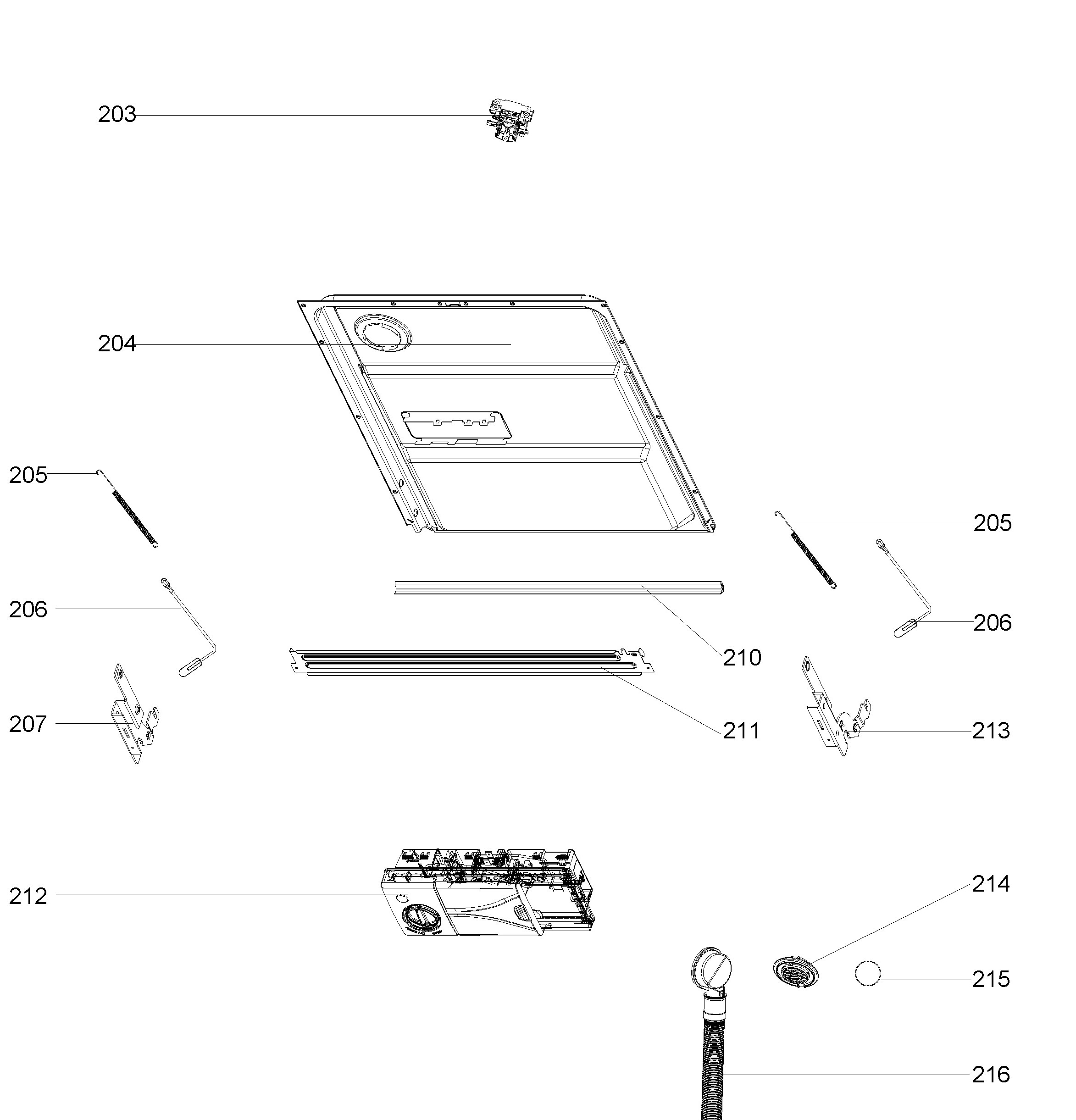 GBF655SGP0WW Exploded View 2 appliance exploded-view parts diagram
