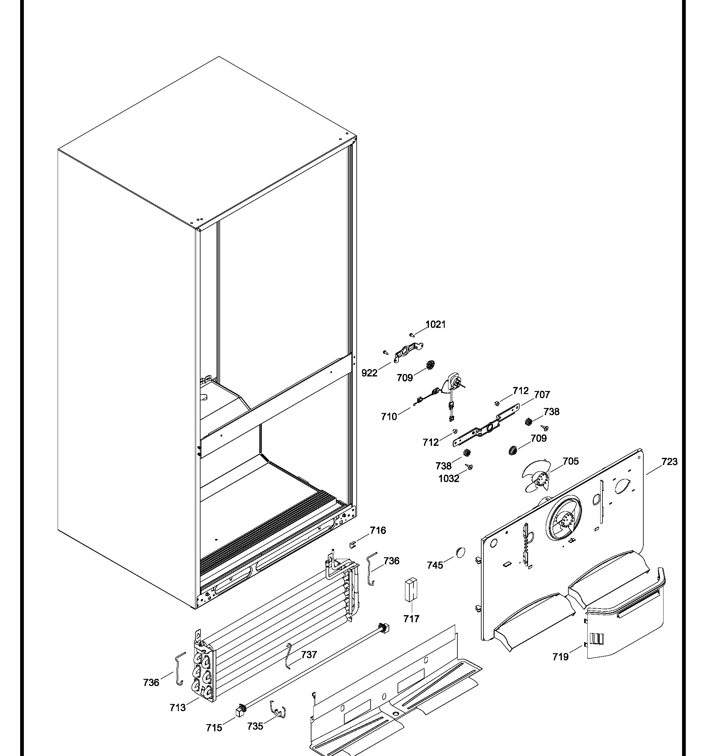 GBRC0GAXERBB Exploded View 6 appliance exploded-view parts diagram