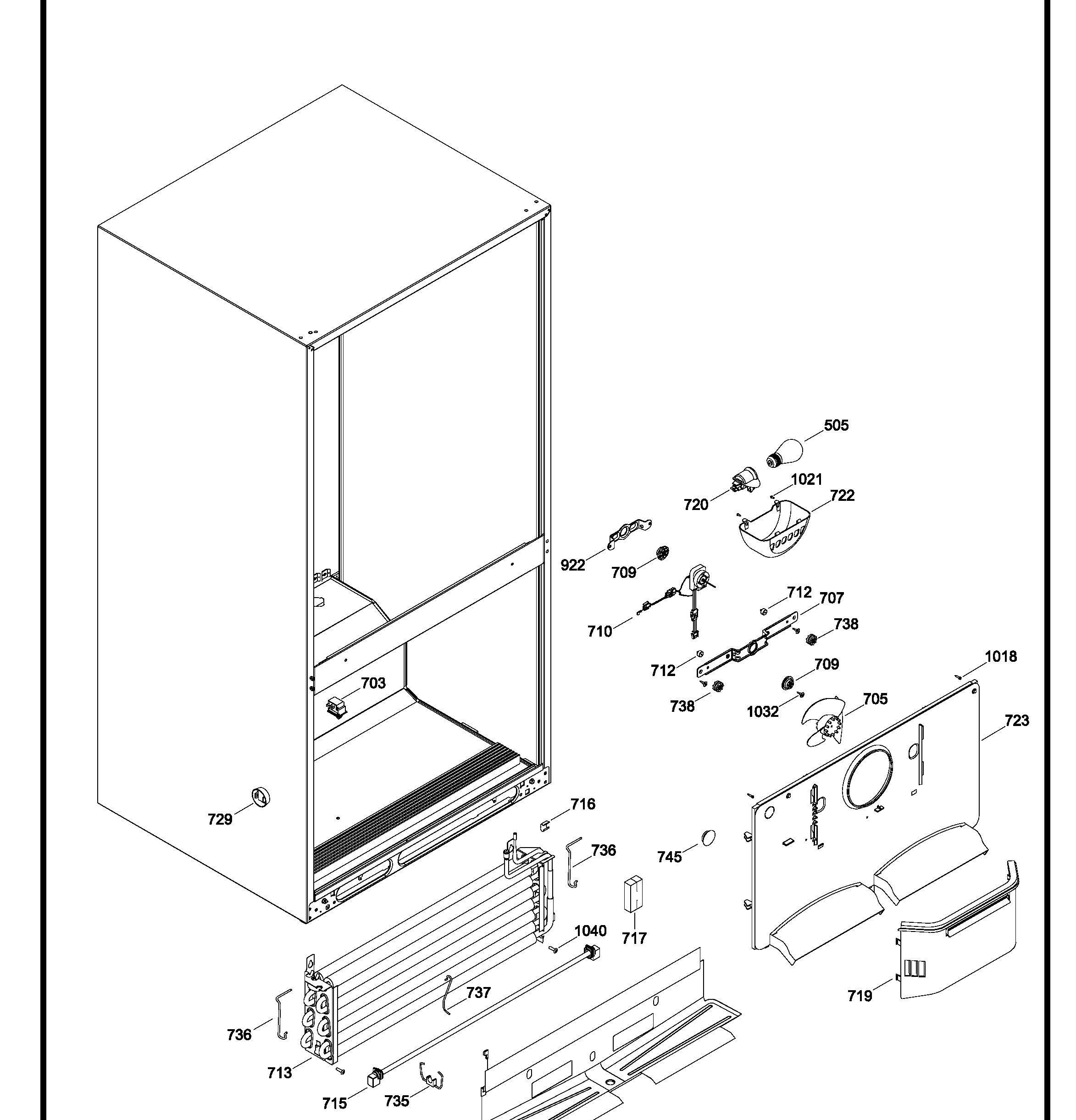 GBRL0HBXERBS Exploded View 6 appliance exploded-view parts diagram