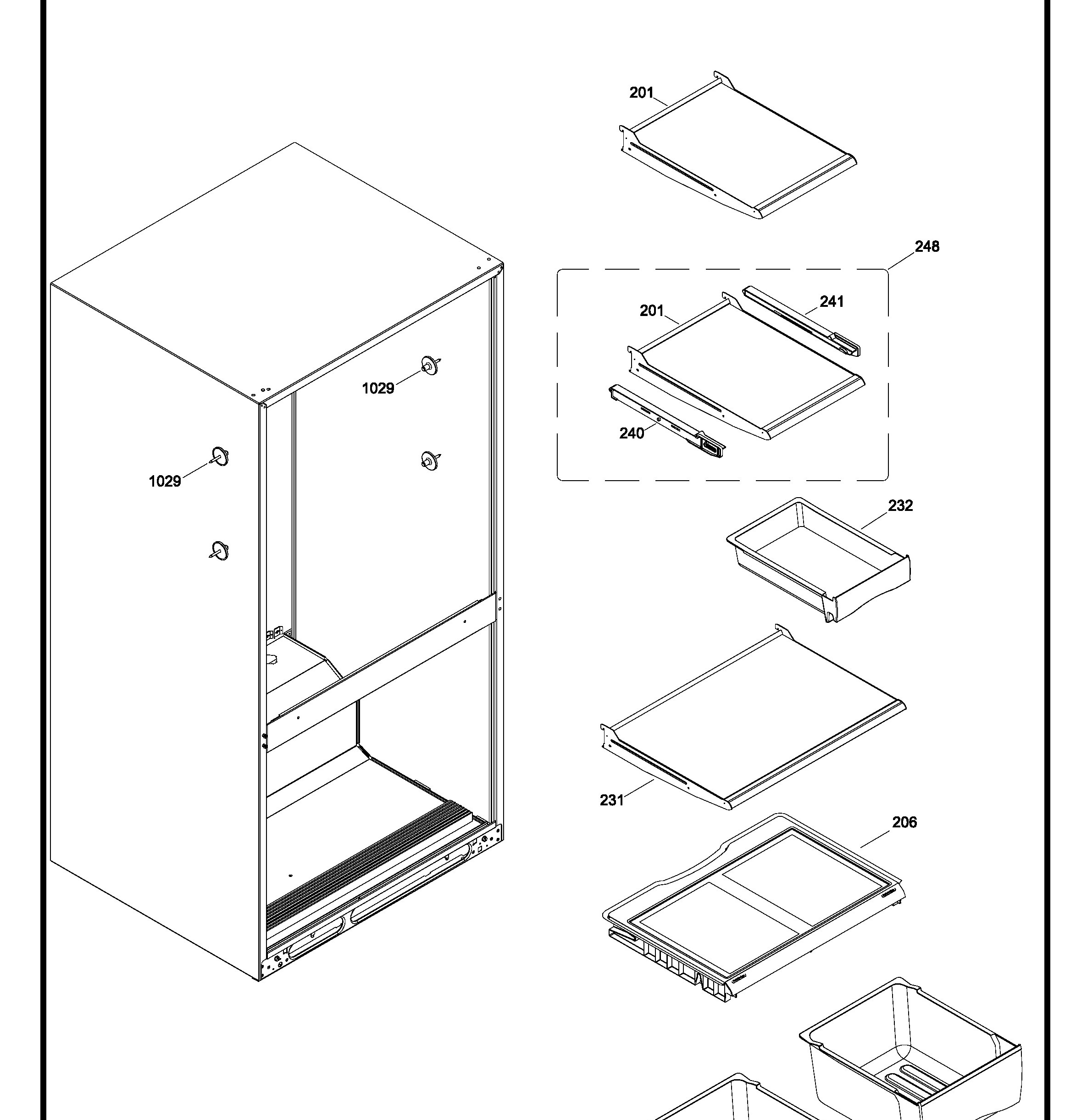 GBRL0HBXERBS Exploded View 3 appliance exploded-view parts diagram