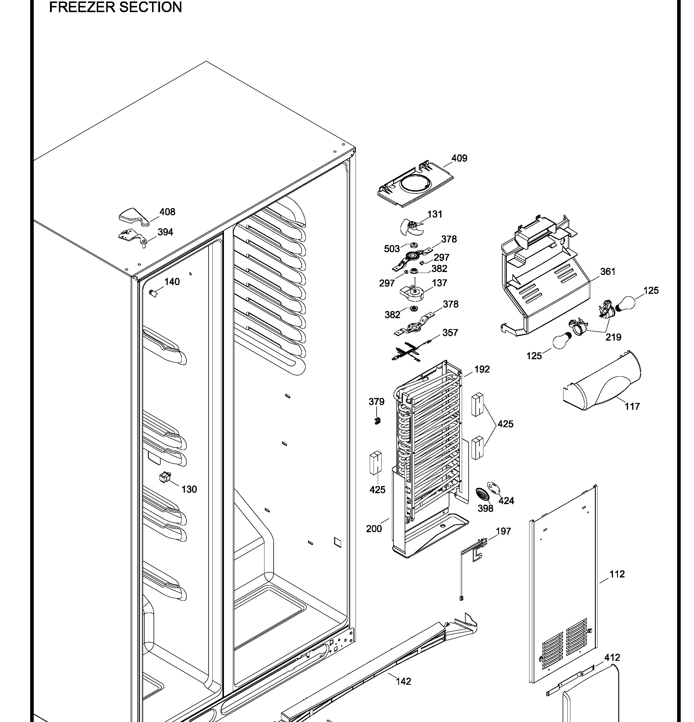 GCE21LGWIFSS Exploded View 7 appliance exploded-view parts diagram