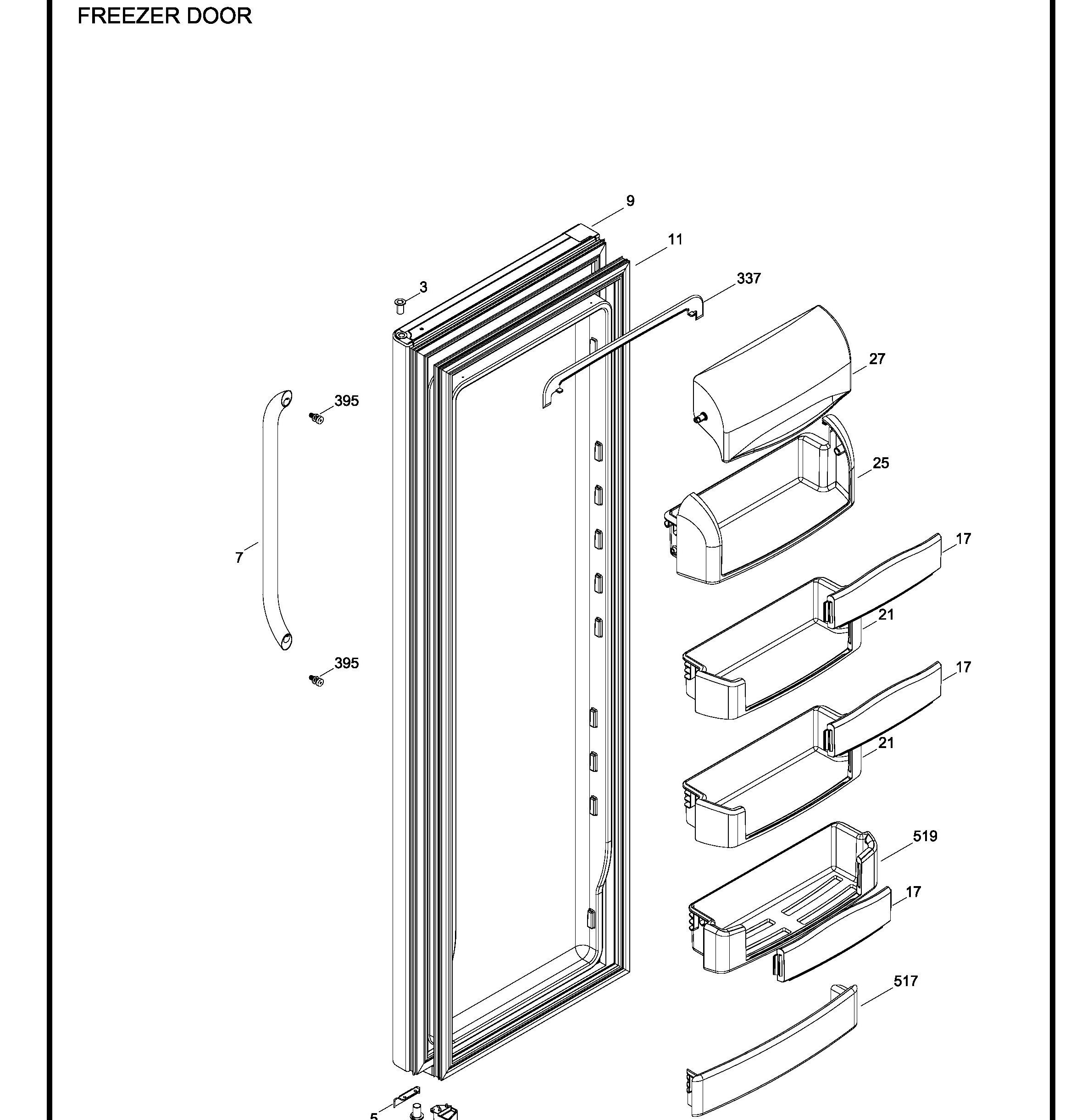 GCE21LGWIFSS Exploded View 1 appliance exploded-view parts diagram