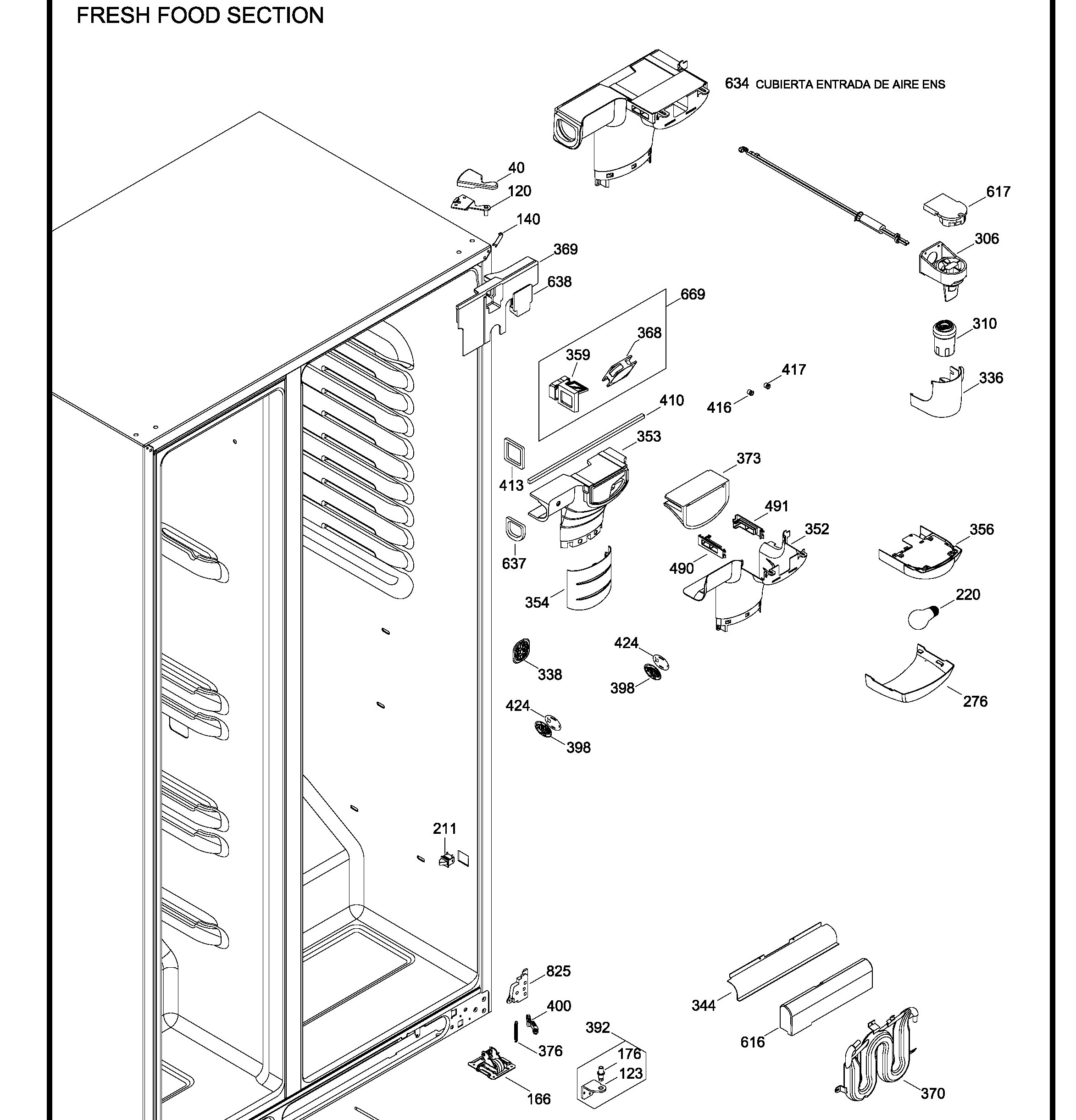 GCE21LGWIFSS Exploded View 6 appliance exploded-view parts diagram