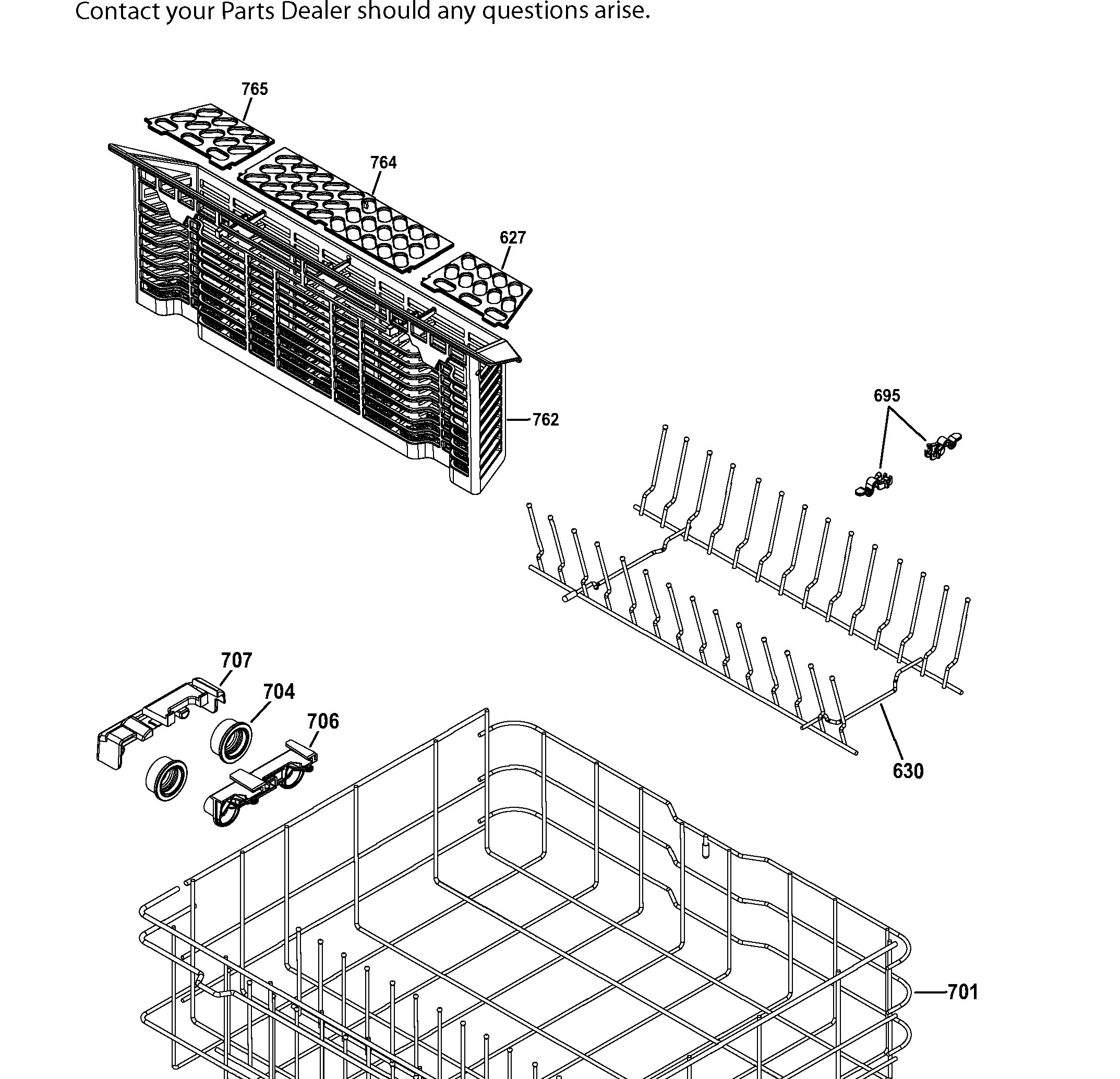 GDF570SSF8SS Exploded View 5 appliance exploded-view parts diagram