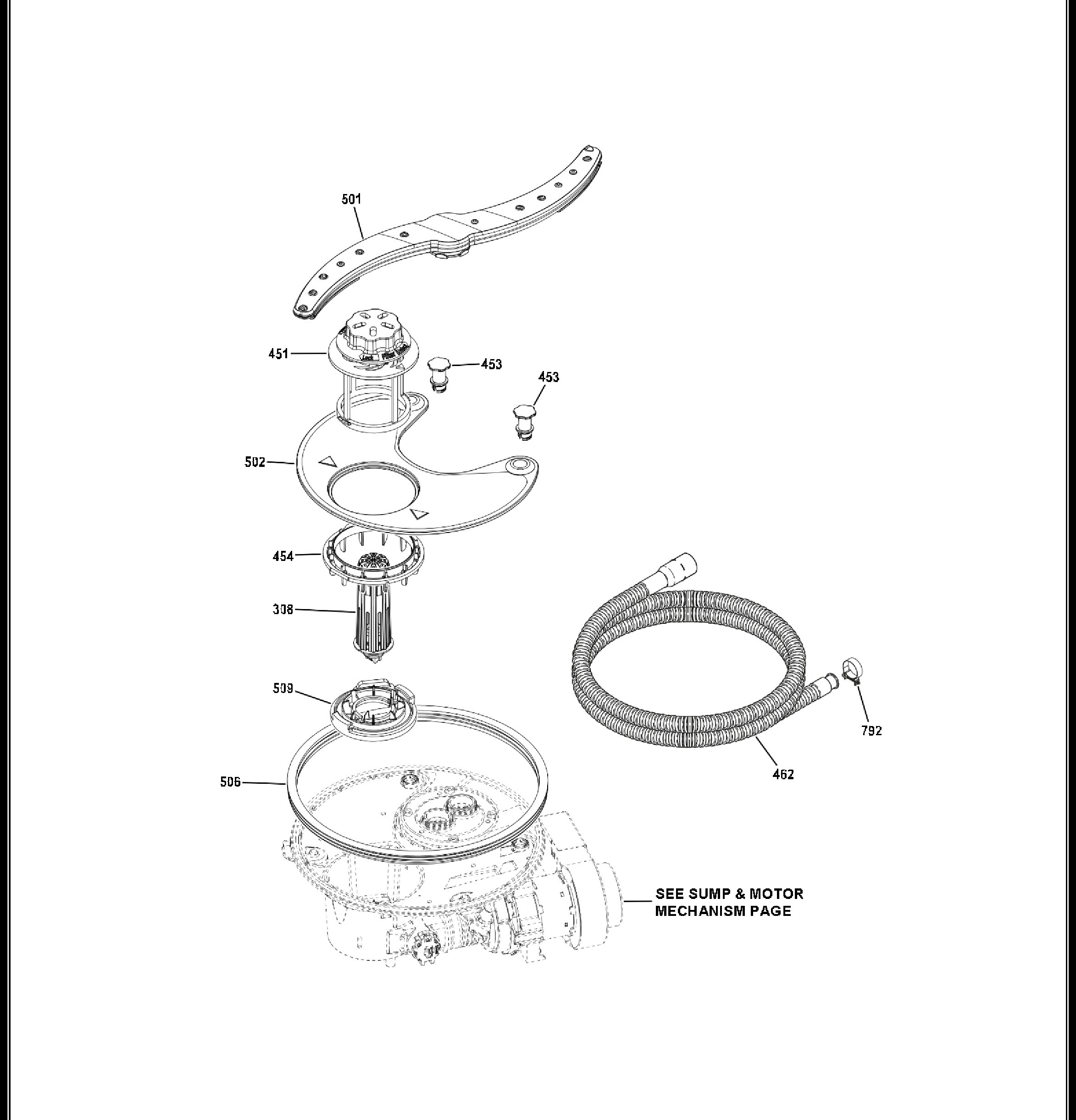 GDF610PMJ0ES Exploded View 4 appliance exploded-view parts diagram