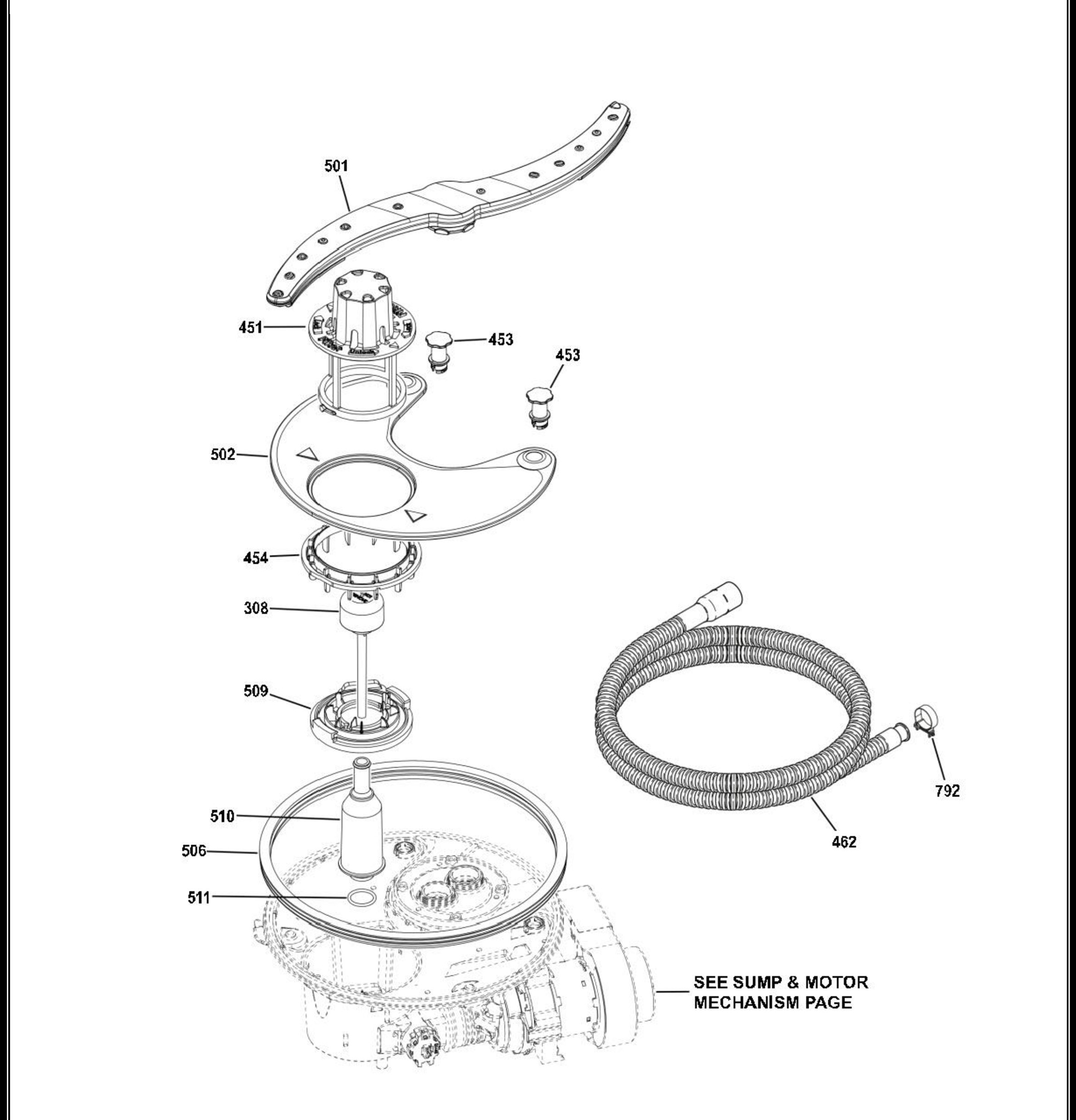 GDF650SMJ0ES Exploded View 5 appliance exploded-view parts diagram