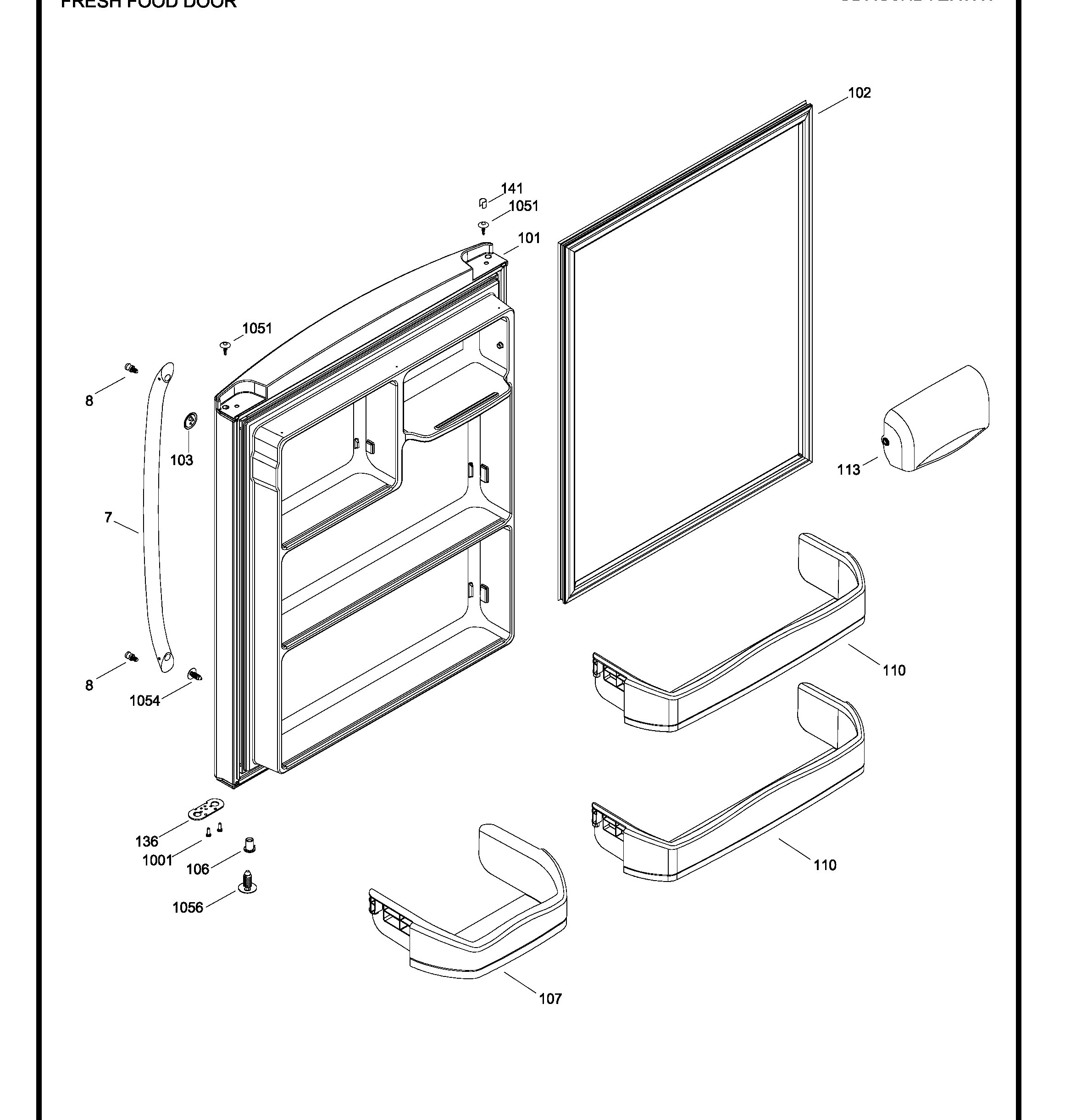 GDRC0HBYERWW Exploded View 2 appliance exploded-view parts diagram