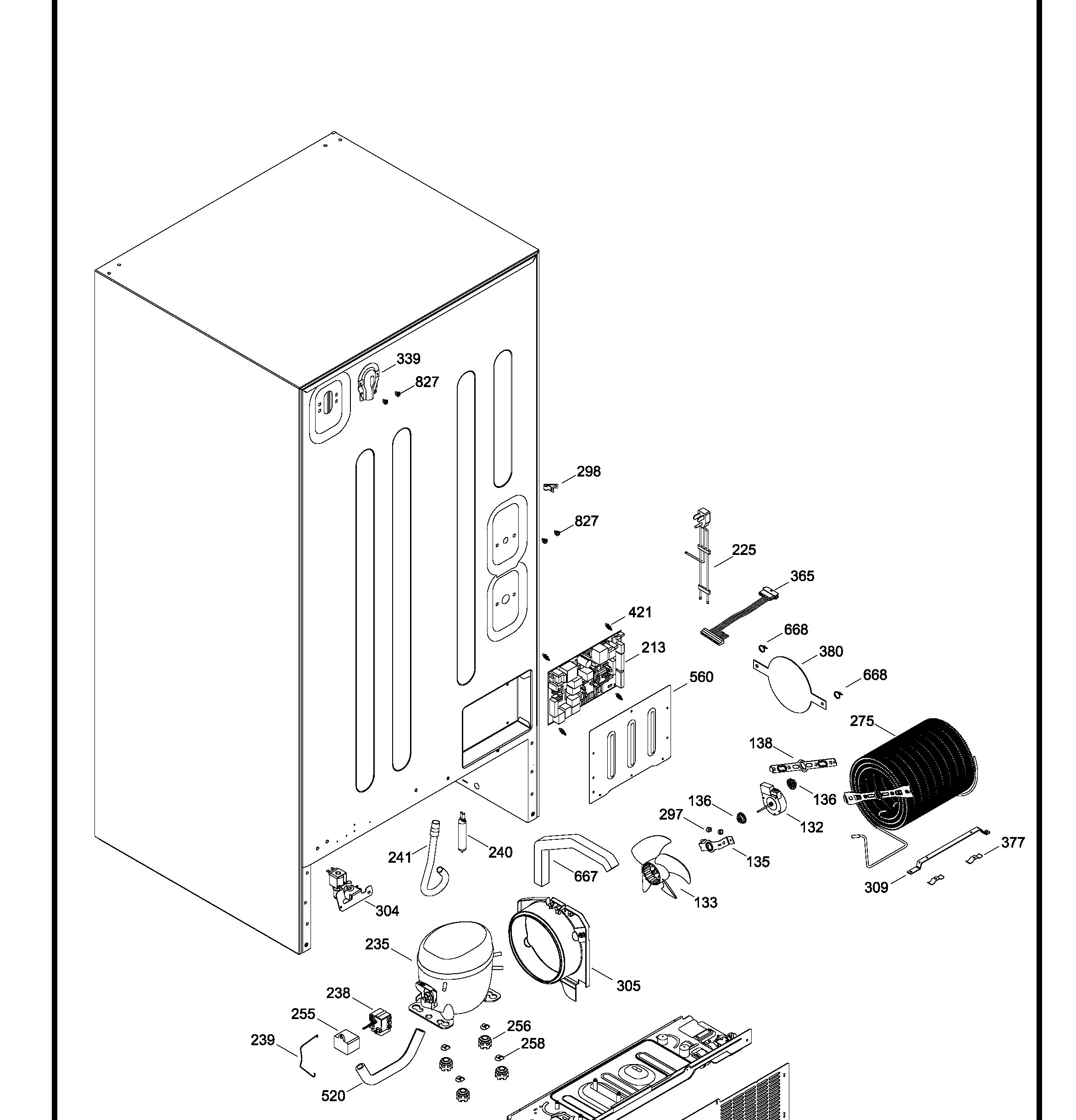 GDRL0KBXARBS Exploded View 8 appliance exploded-view parts diagram