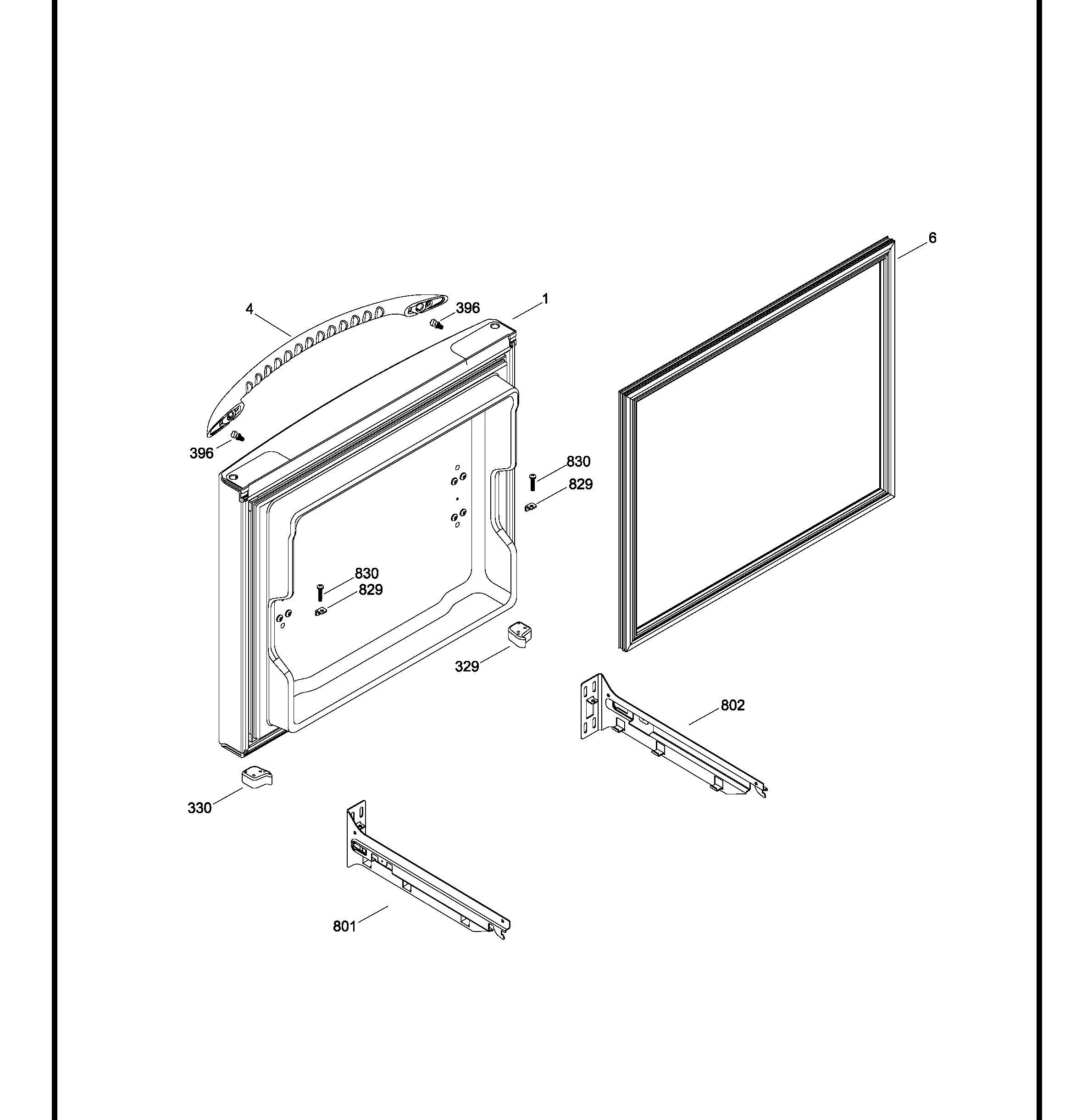 GDRL0KBXARBS Exploded View 1 appliance exploded-view parts diagram
