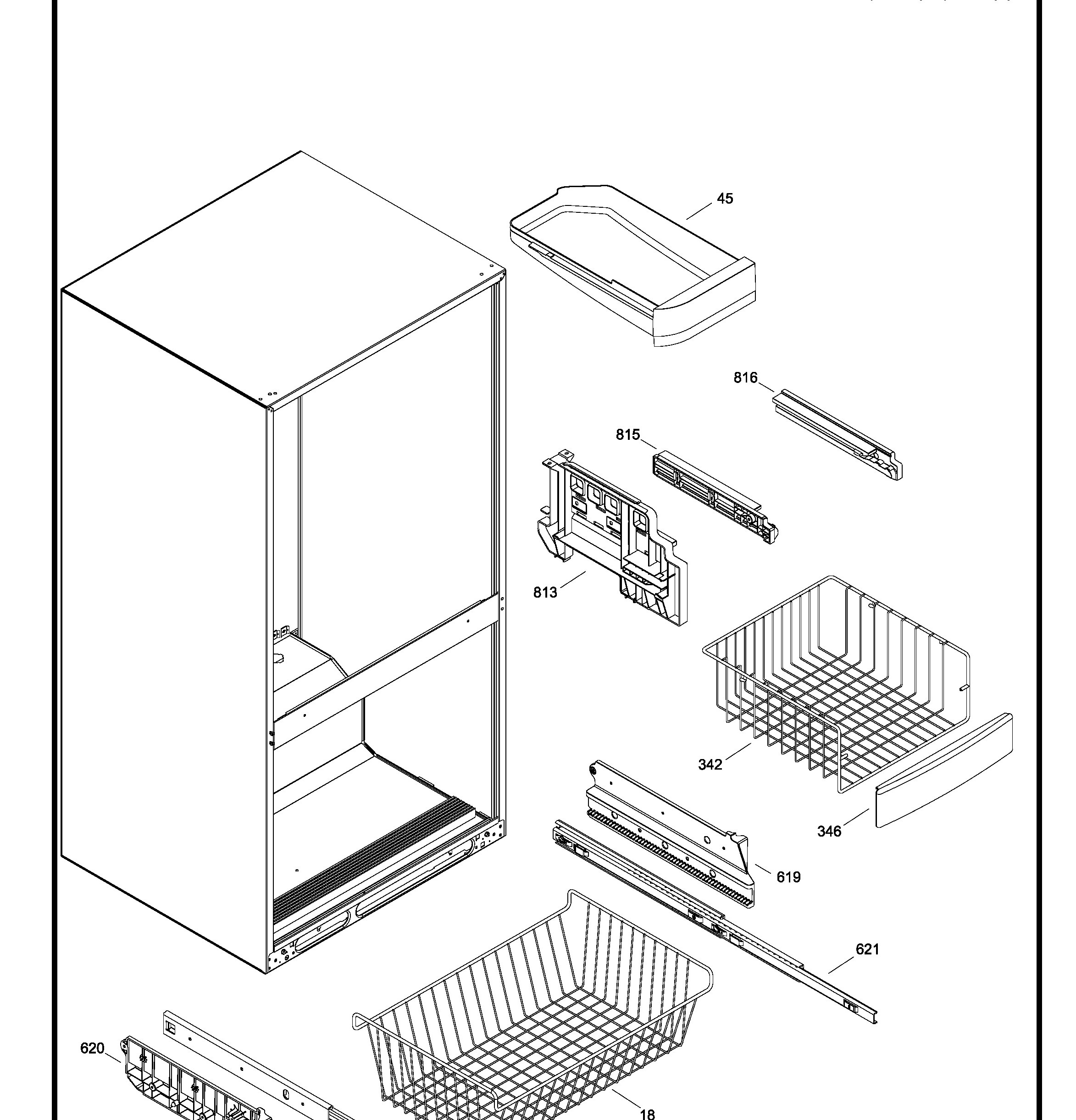 GDRL0KBXARBS Exploded View 4 appliance exploded-view parts diagram