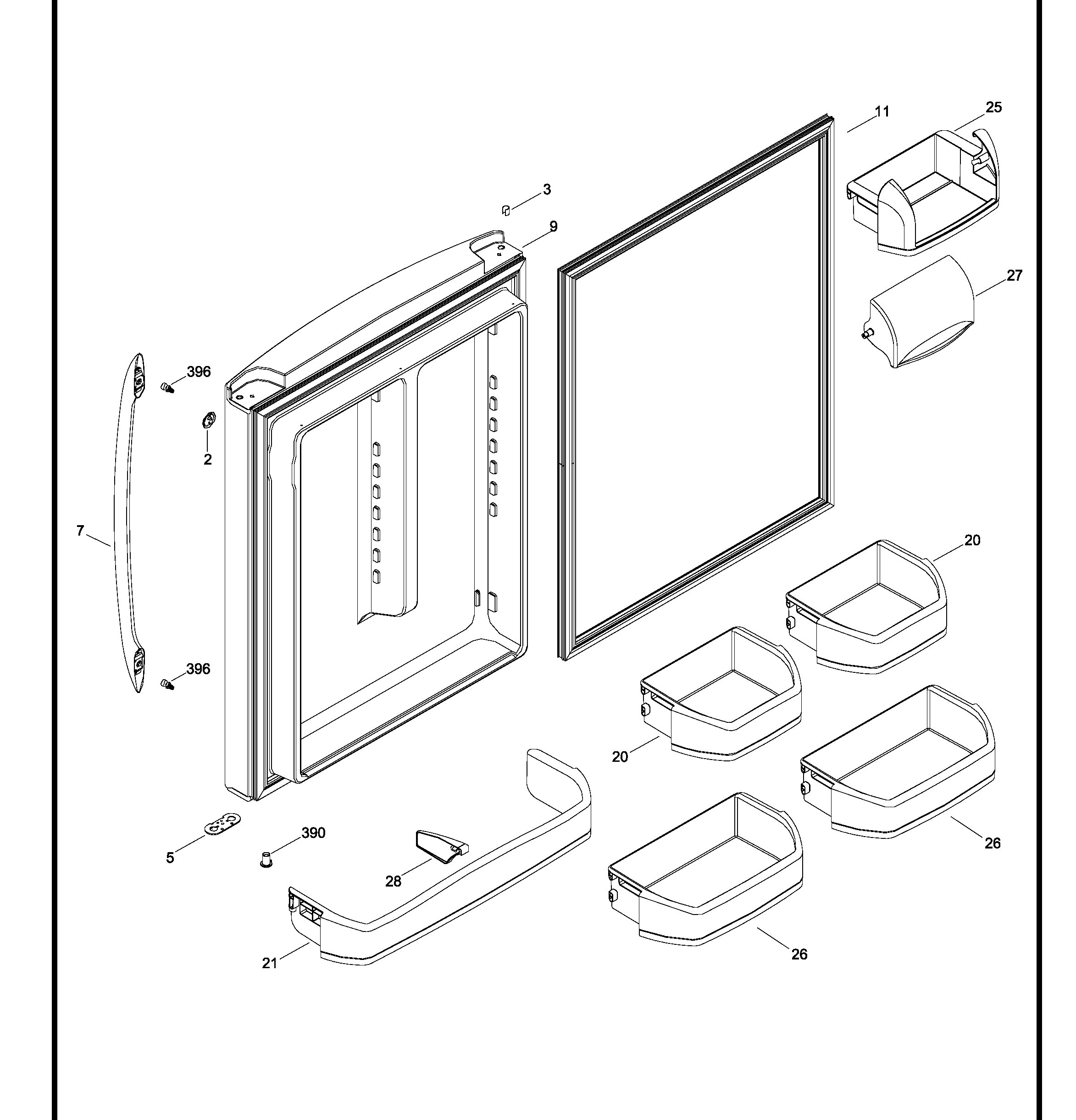 GDRL0KBXARBS Exploded View 2 appliance exploded-view parts diagram