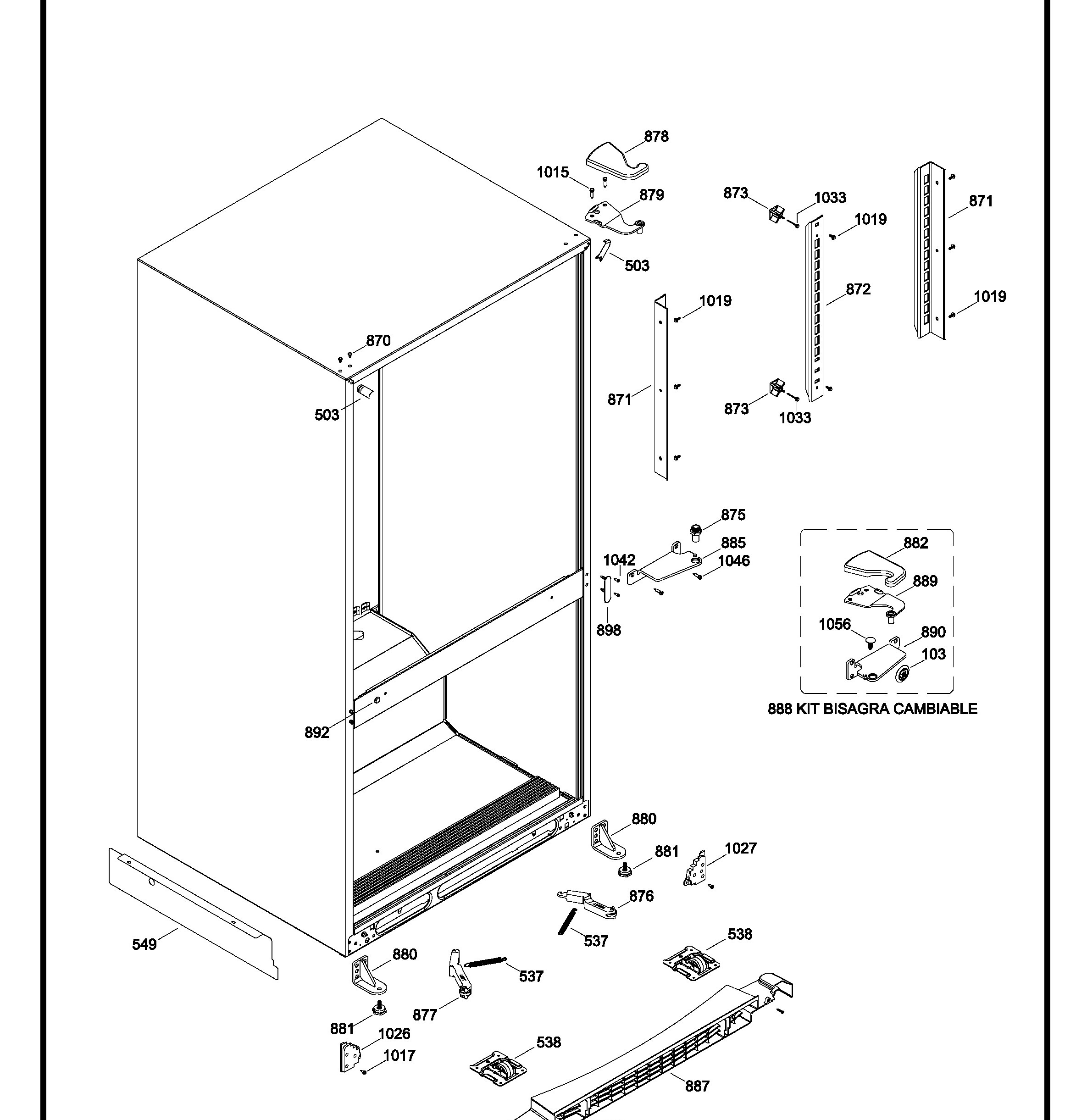 GDRS0HBYERBS Exploded View 7 appliance exploded-view parts diagram