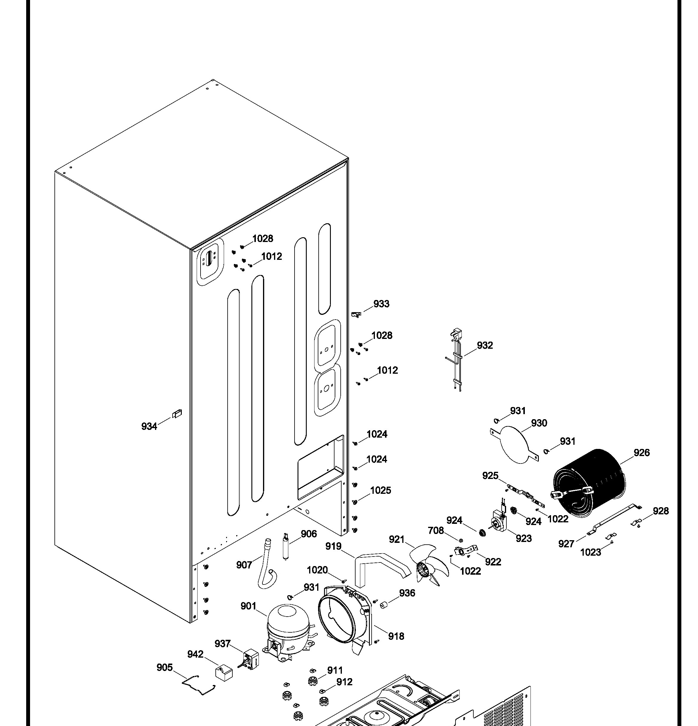 GDRS0HBYERBS Exploded View 8 appliance exploded-view parts diagram