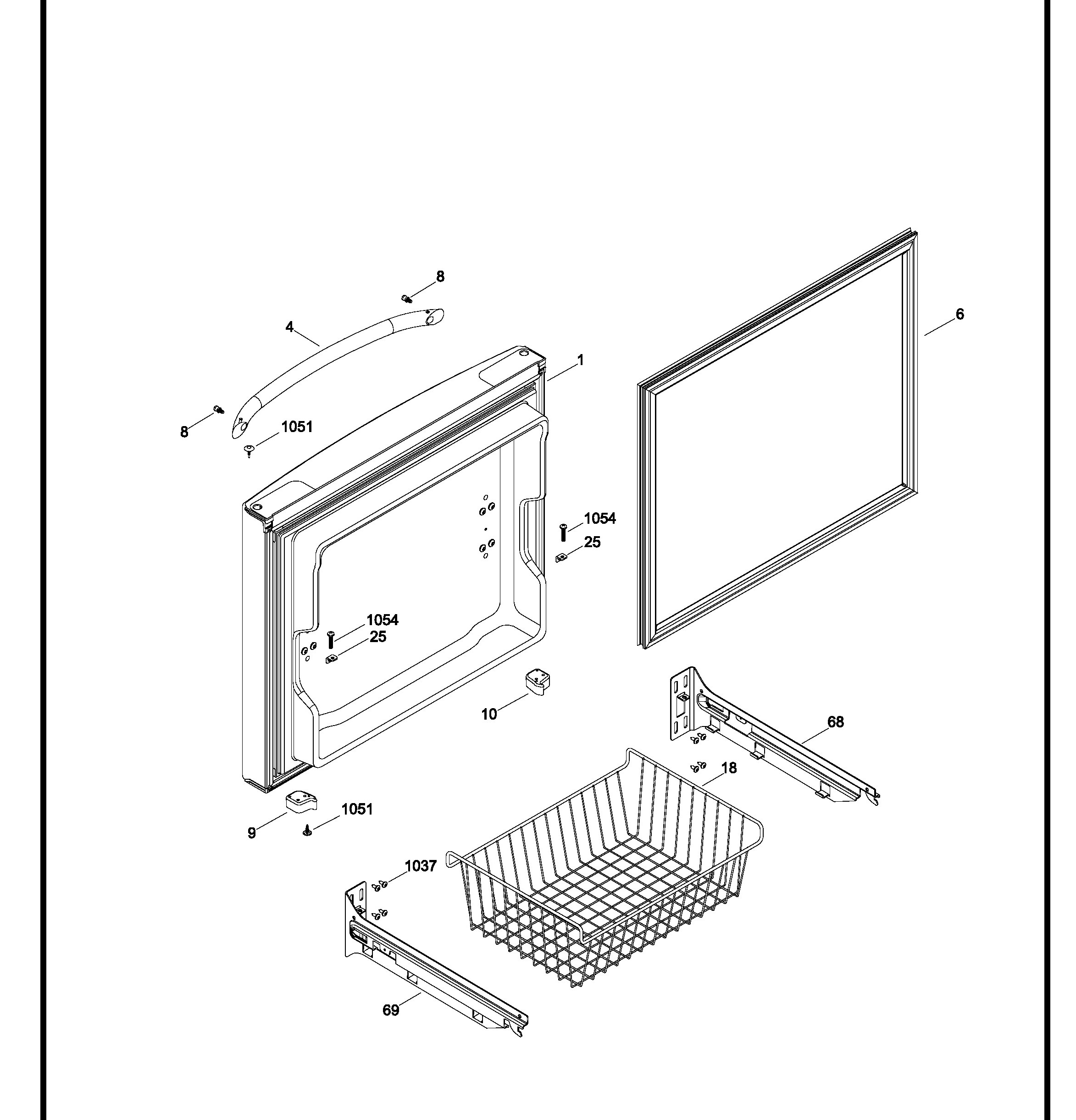 GDRS0HBYERBS Exploded View 1 appliance exploded-view parts diagram