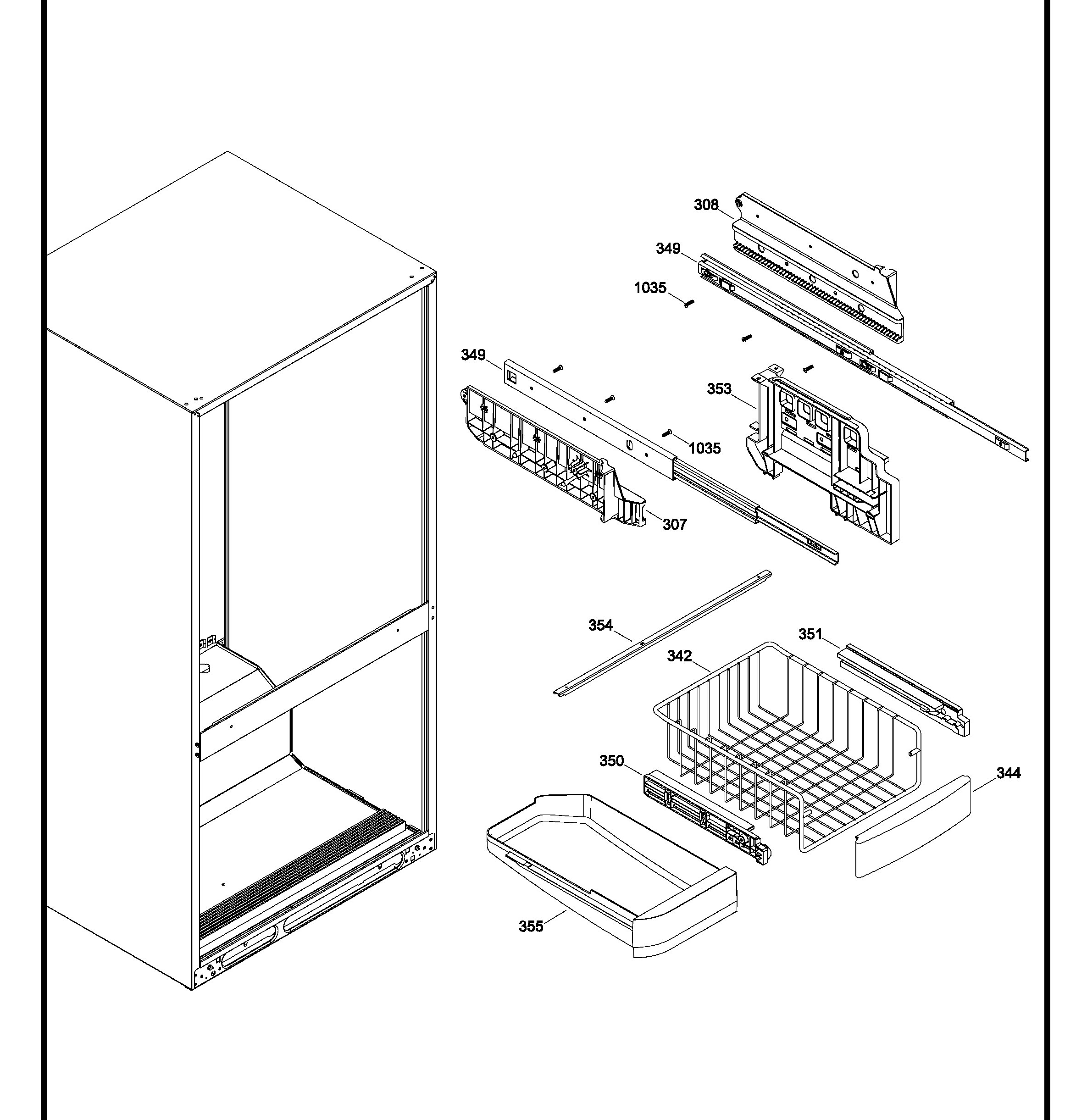 GDRS0HBYERBS Exploded View 4 appliance exploded-view parts diagram