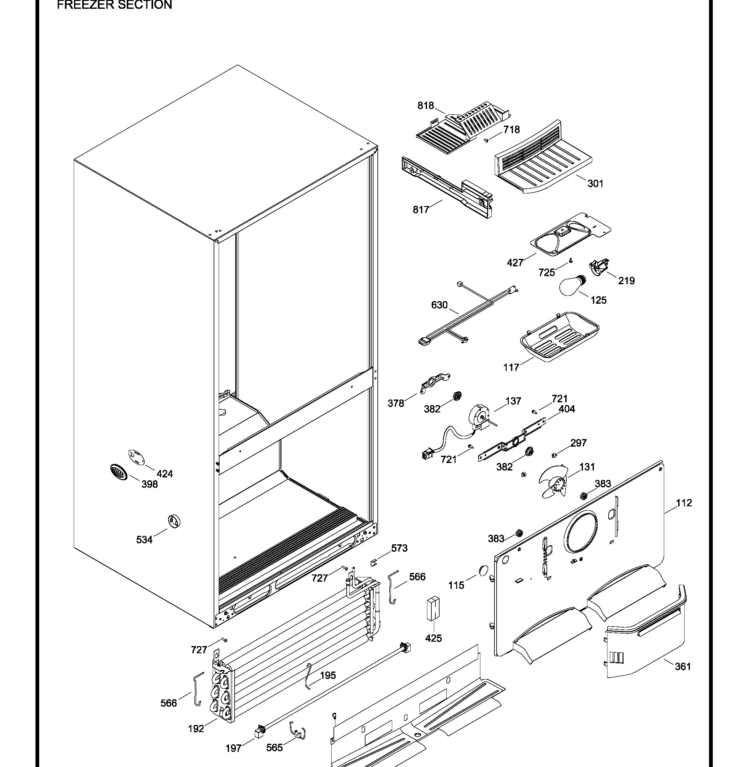 GDRS0KBXARSS Exploded View 6 appliance exploded-view parts diagram