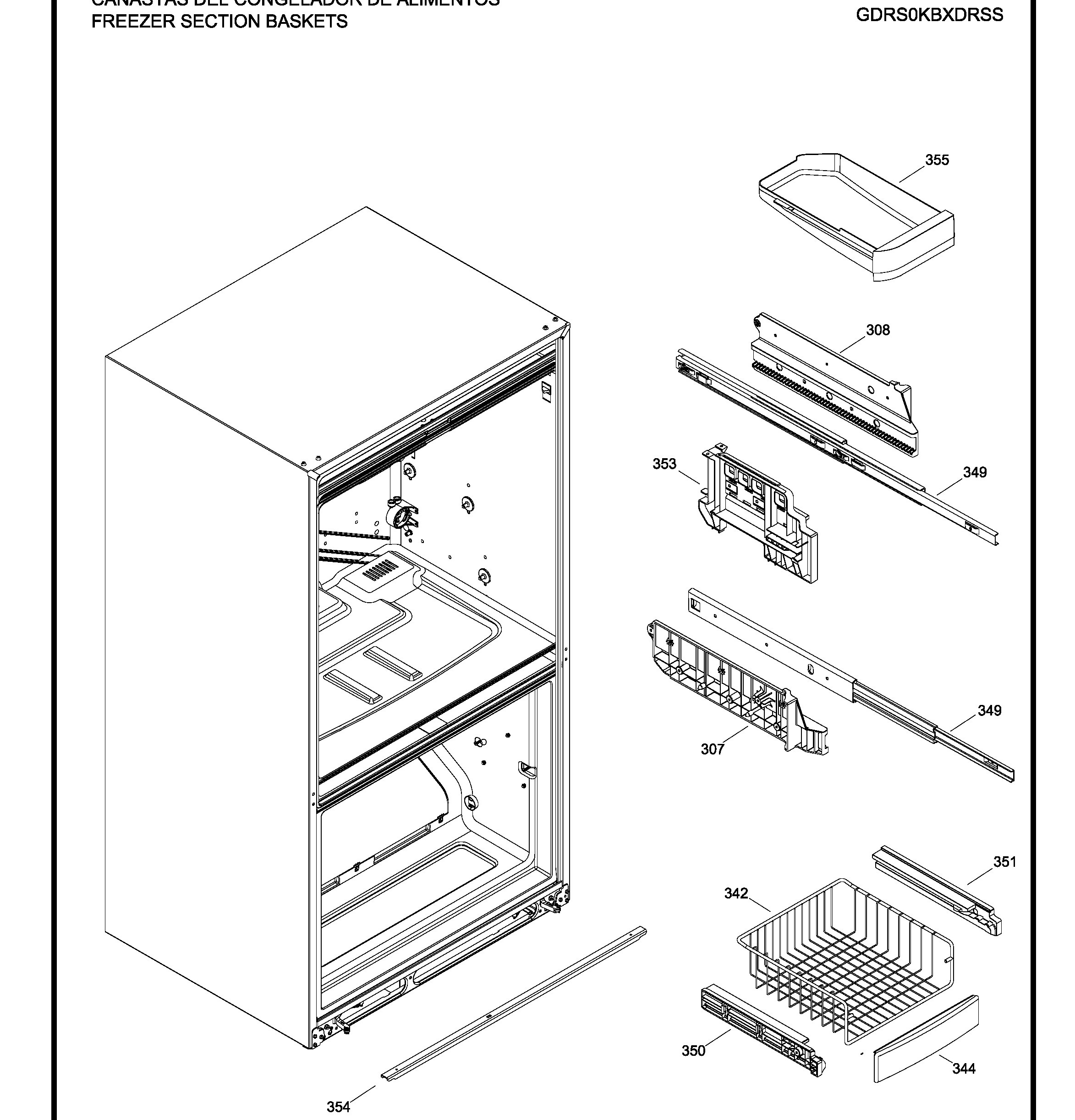 GDRS0KBXCRSS Exploded View 4 appliance exploded-view parts diagram