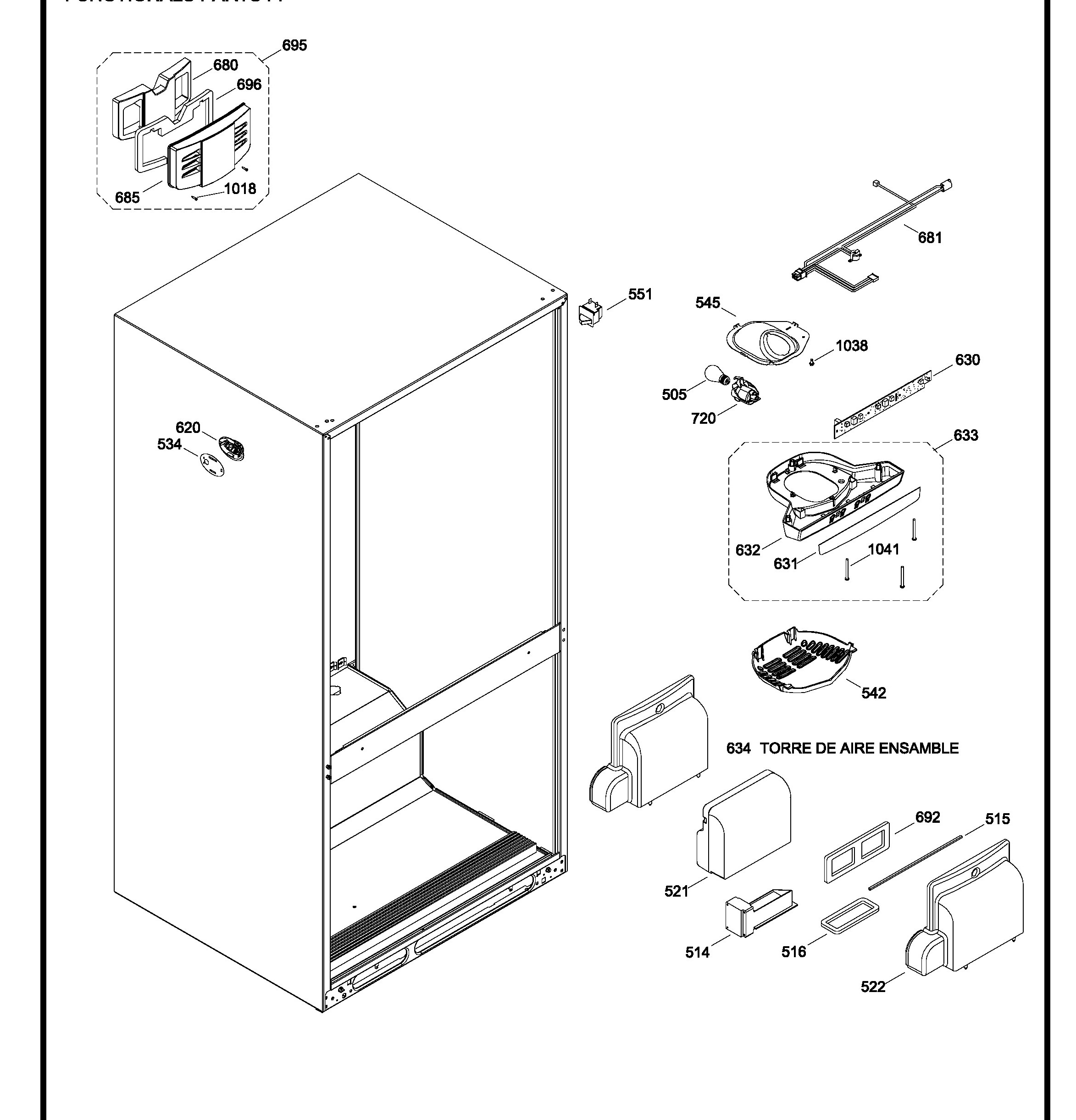 GDRS0KBXFRSS Exploded View 5 appliance exploded-view parts diagram