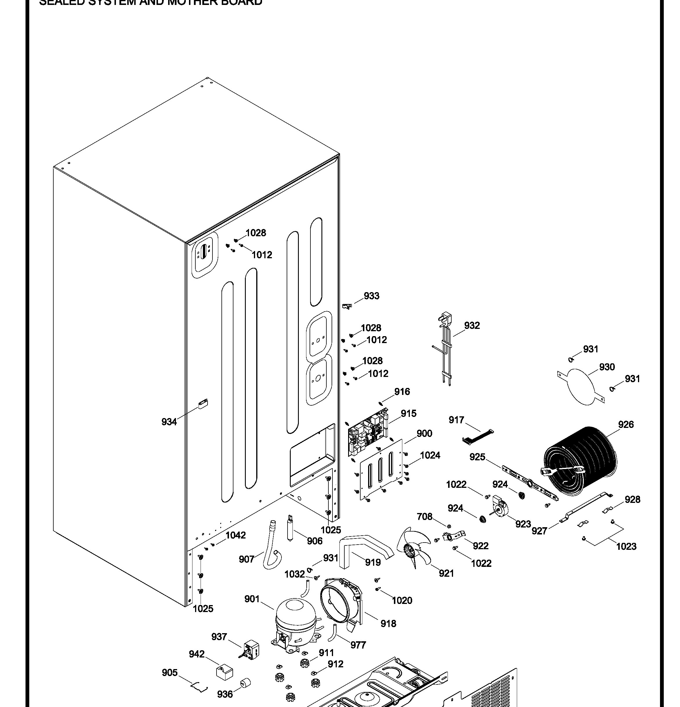 GDRS0KBXFRSS Exploded View 8 appliance exploded-view parts diagram