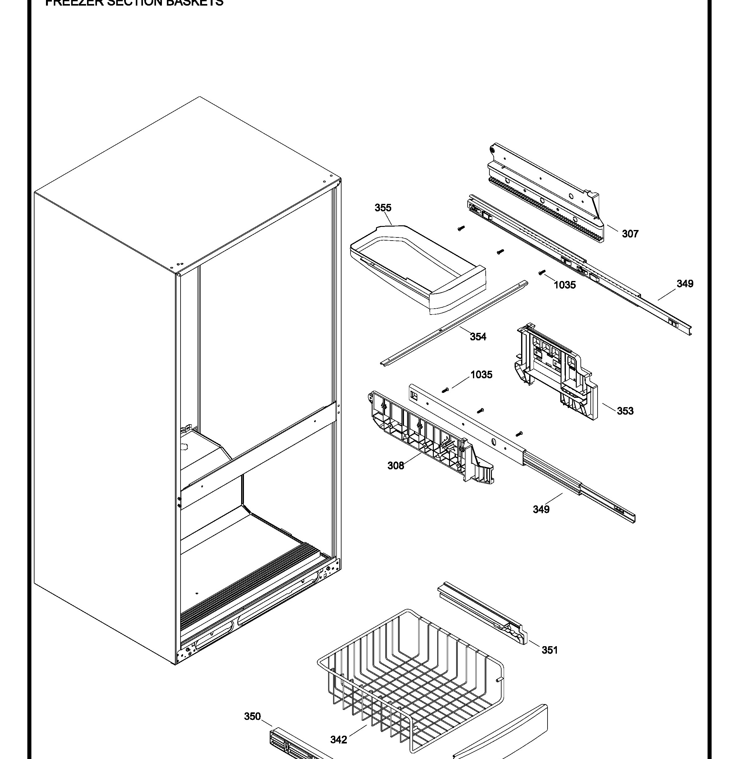 GDRS0KBXFRSS Exploded View 4 appliance exploded-view parts diagram