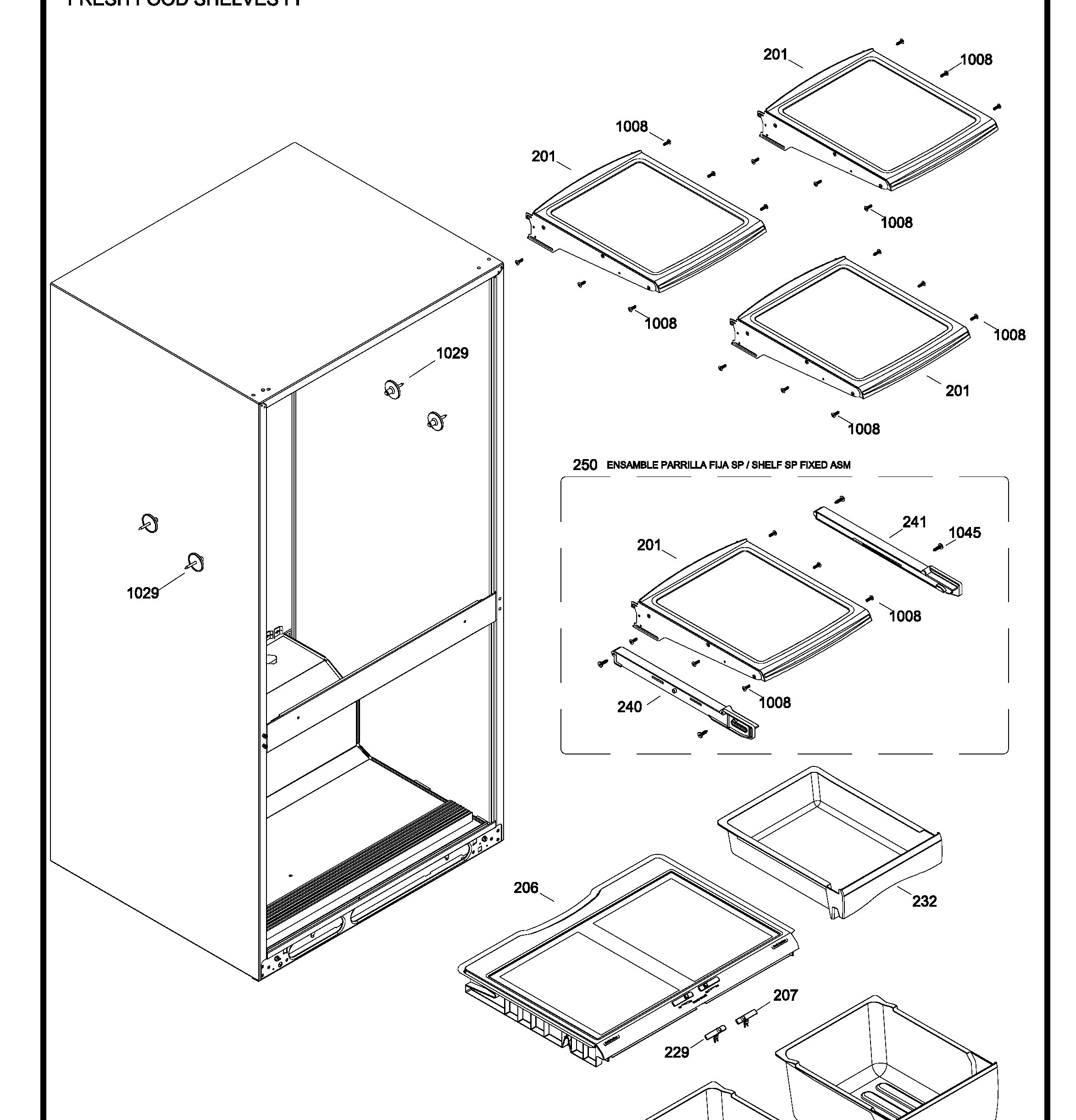 GDRS0KBXFRSS Exploded View 3 appliance exploded-view parts diagram