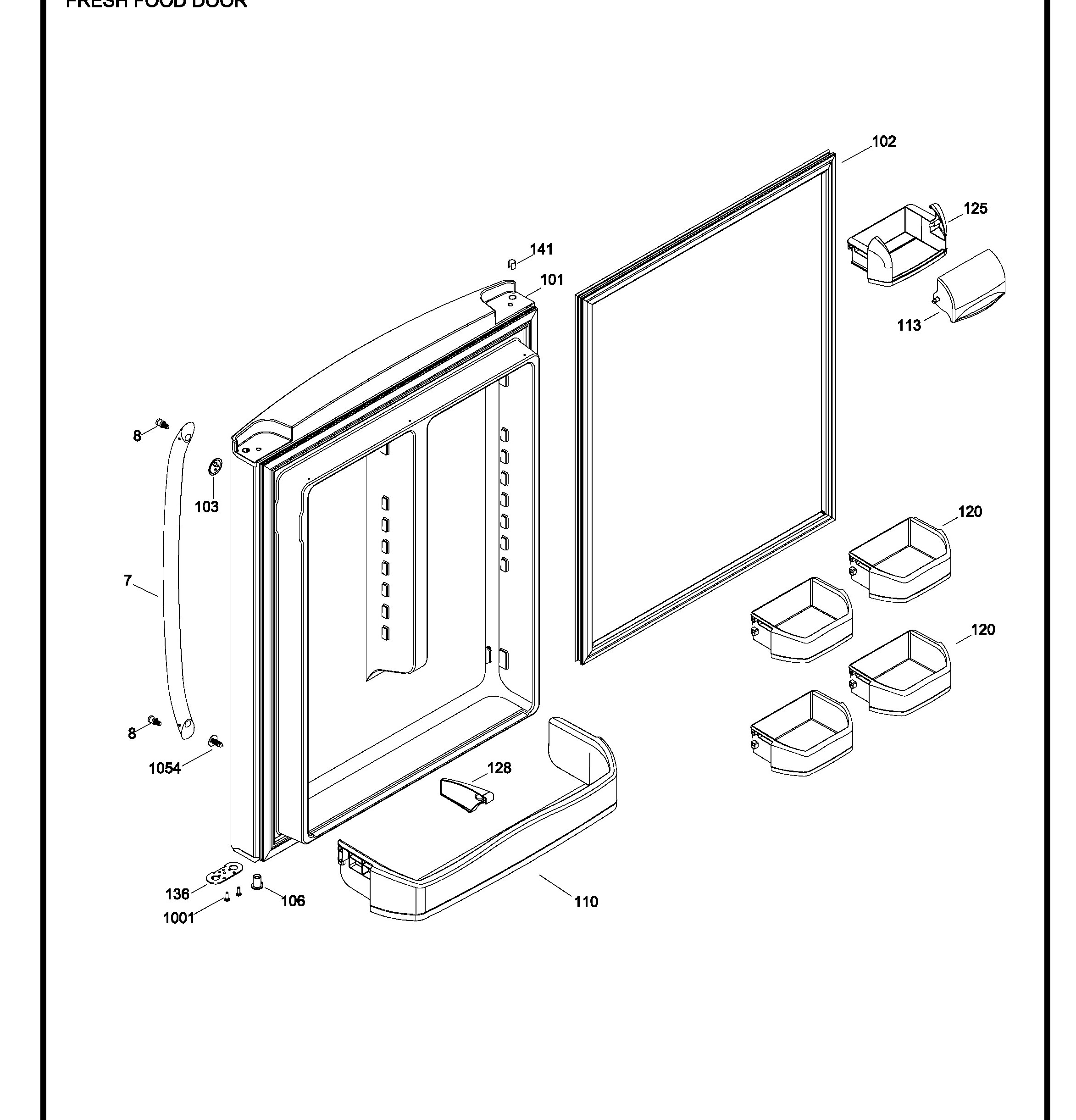 GDRS0KBXFRSS Exploded View 2 appliance exploded-view parts diagram