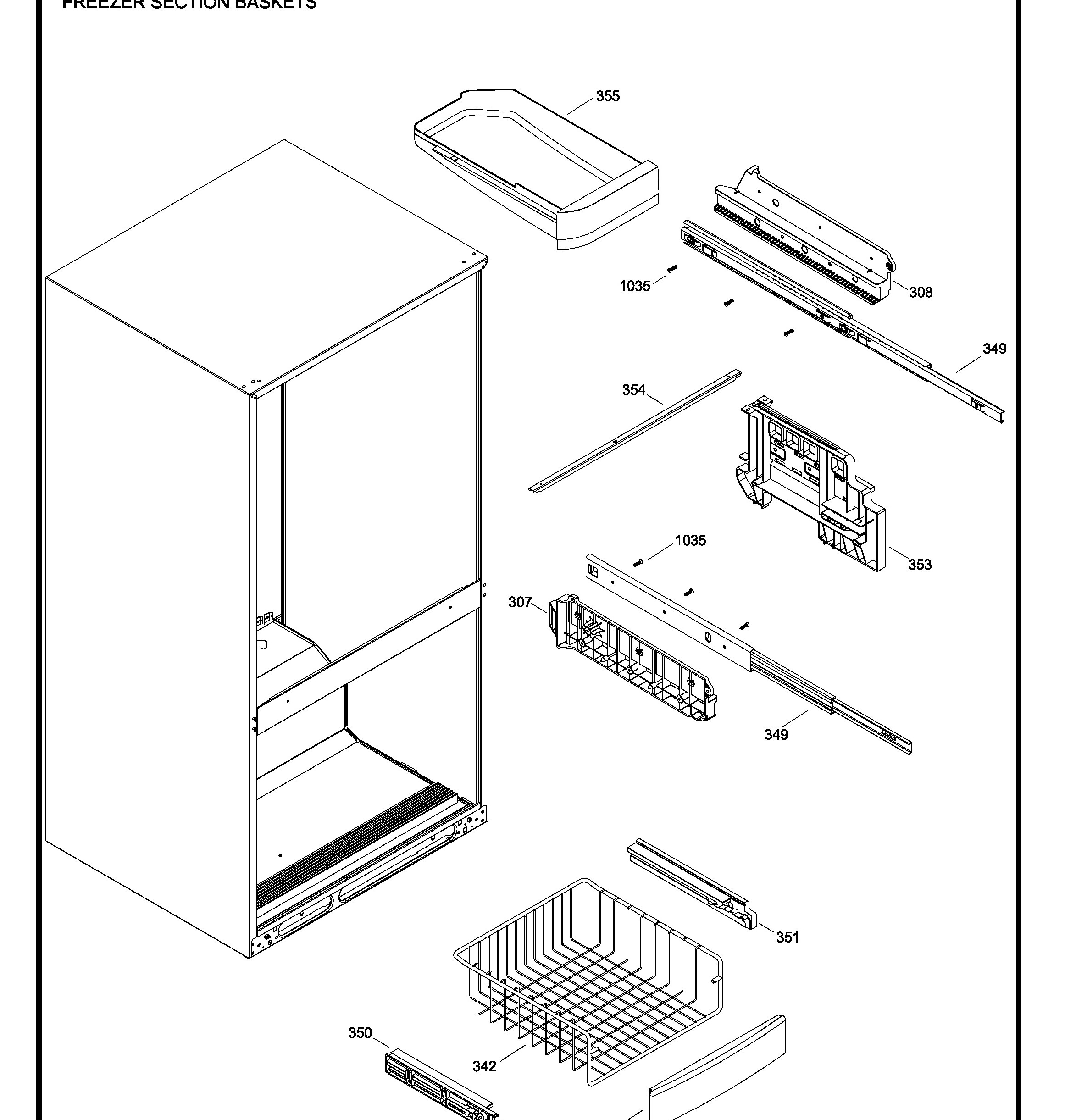 GDSC0KBXERWW Exploded View 4 appliance exploded-view parts diagram