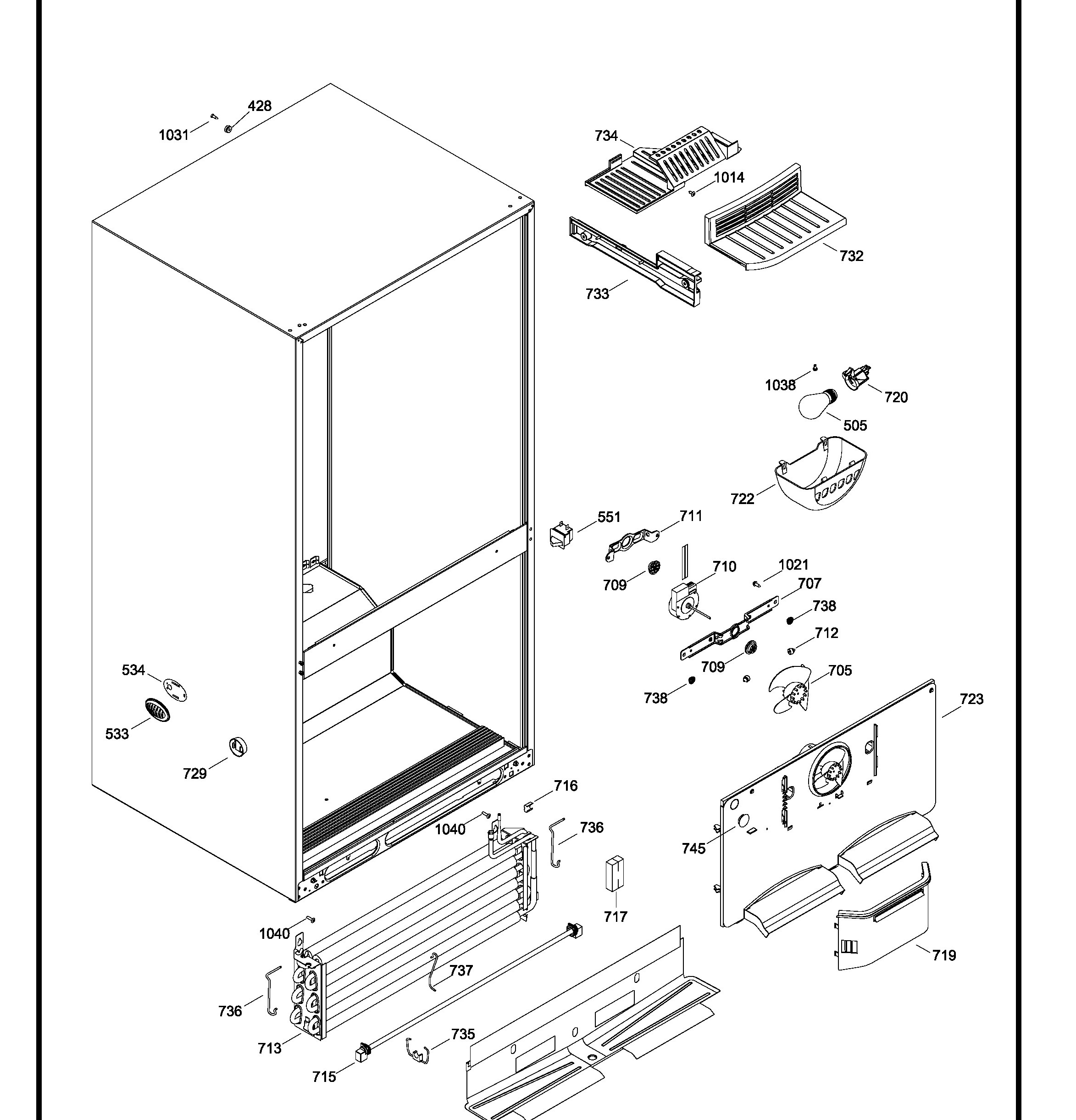 GDSC0KBXERWW Exploded View 6 appliance exploded-view parts diagram