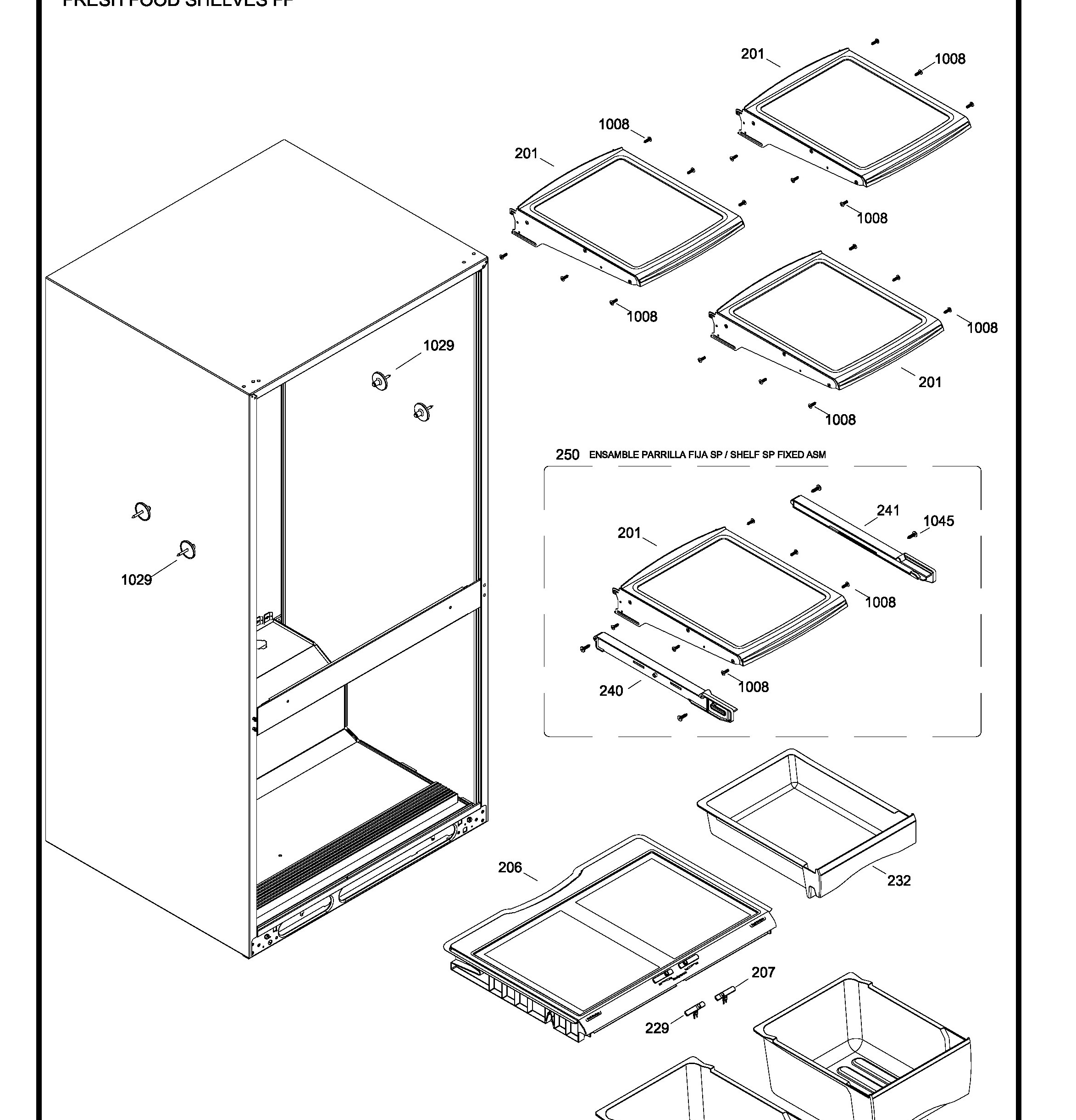 GDSC0KBXERWW Exploded View 3 appliance exploded-view parts diagram
