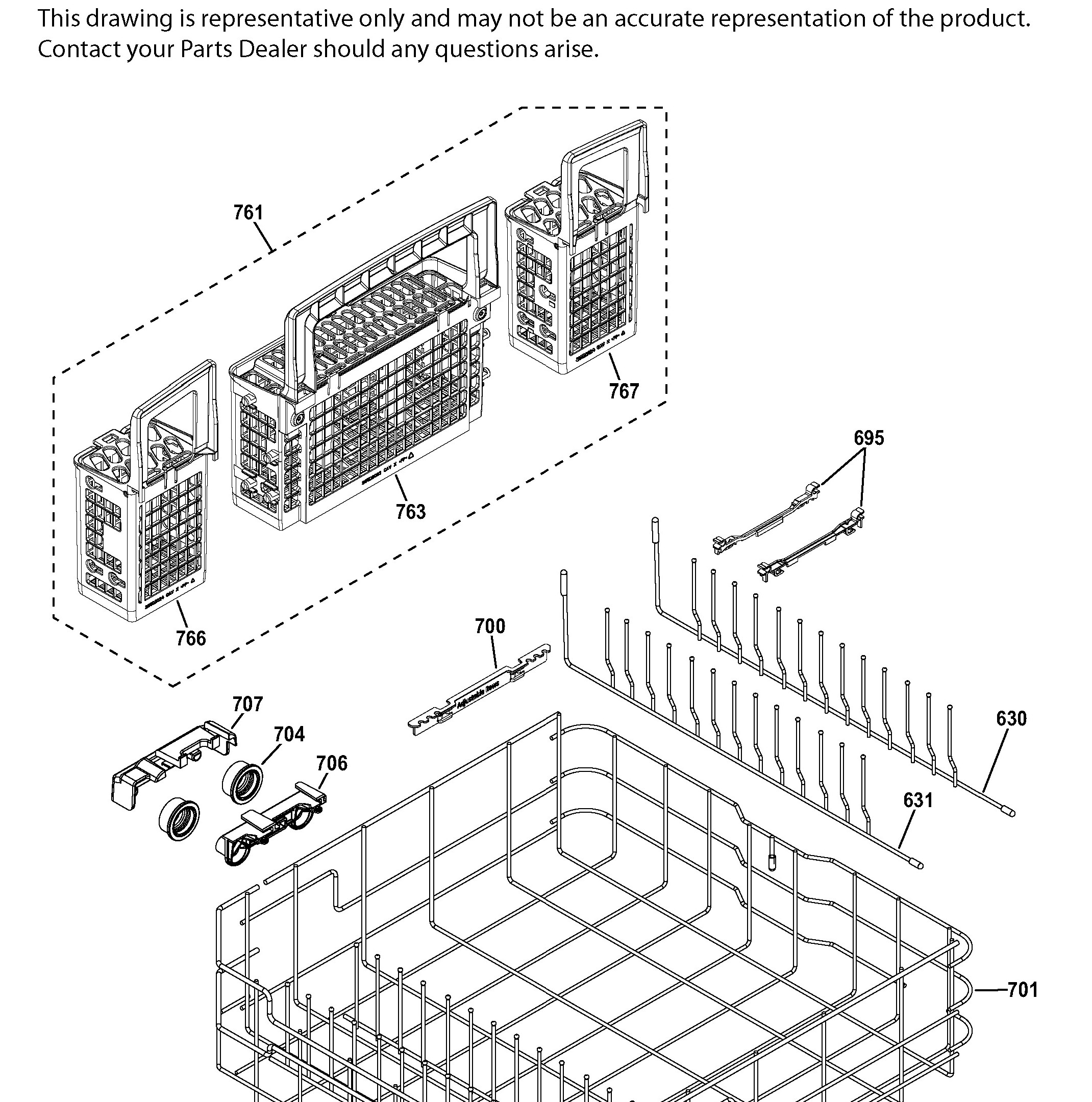 GDT655SSJ0SS Exploded View 4 appliance exploded-view parts diagram
