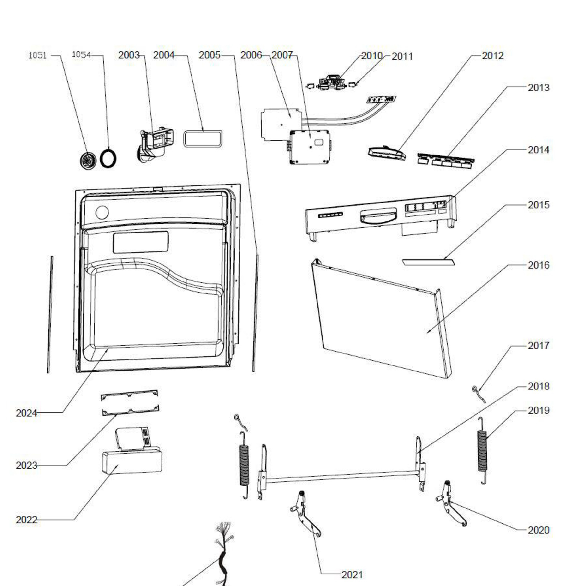 GEDW12SBENSS Exploded View 2 appliance exploded-view parts diagram