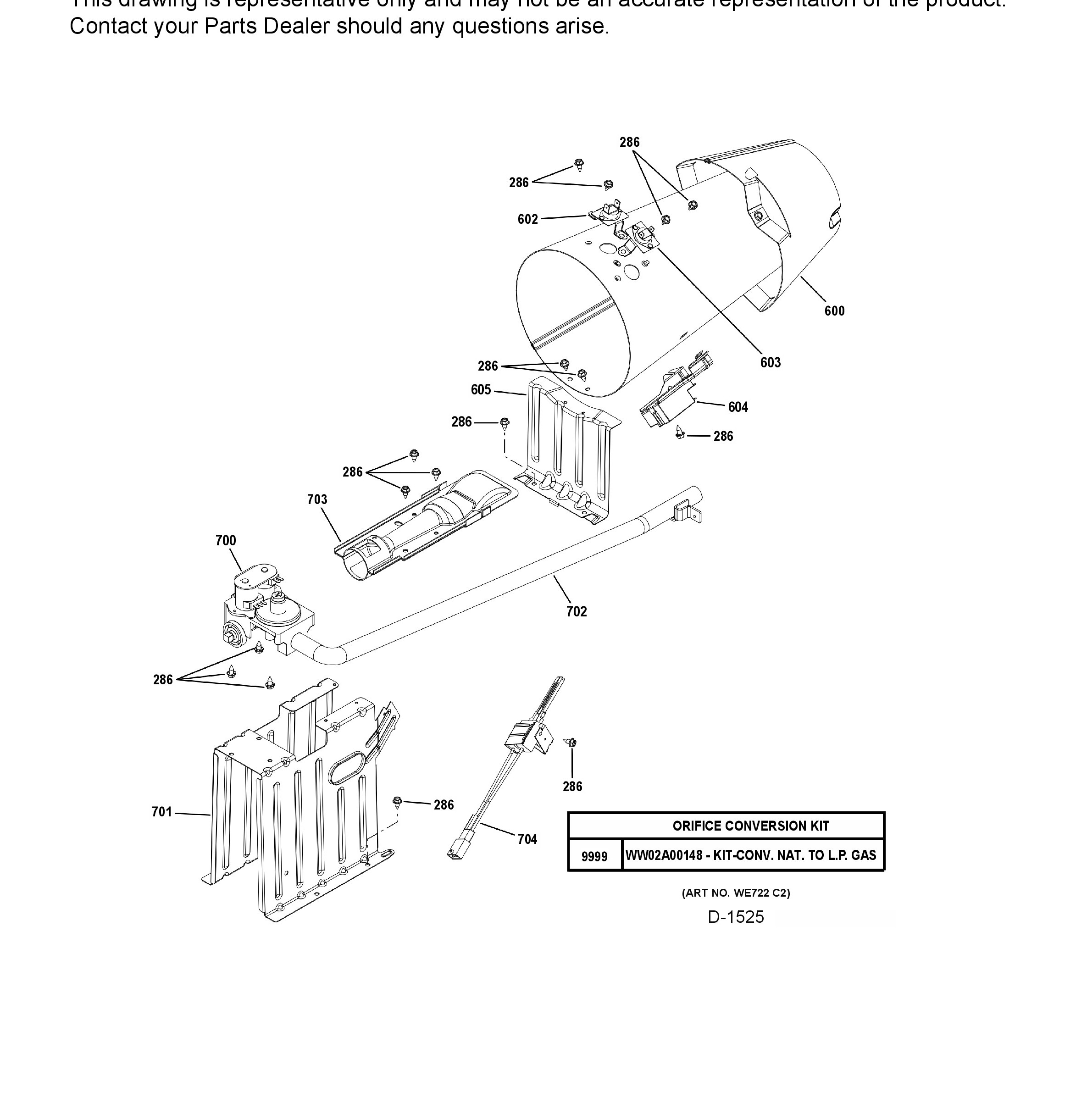 GFD55GSSN3WW Exploded View 8 appliance exploded-view parts diagram
