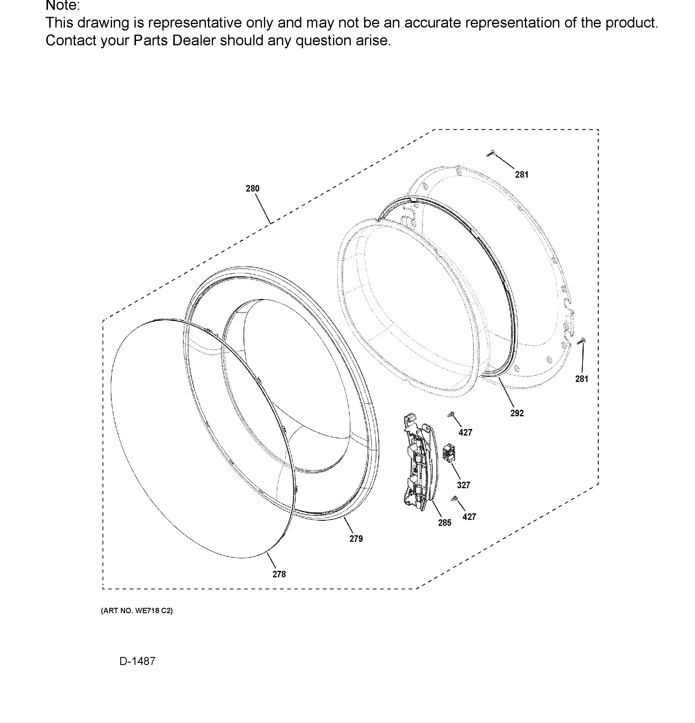 GFD65ESMN0SN Exploded View 3 appliance exploded-view parts diagram