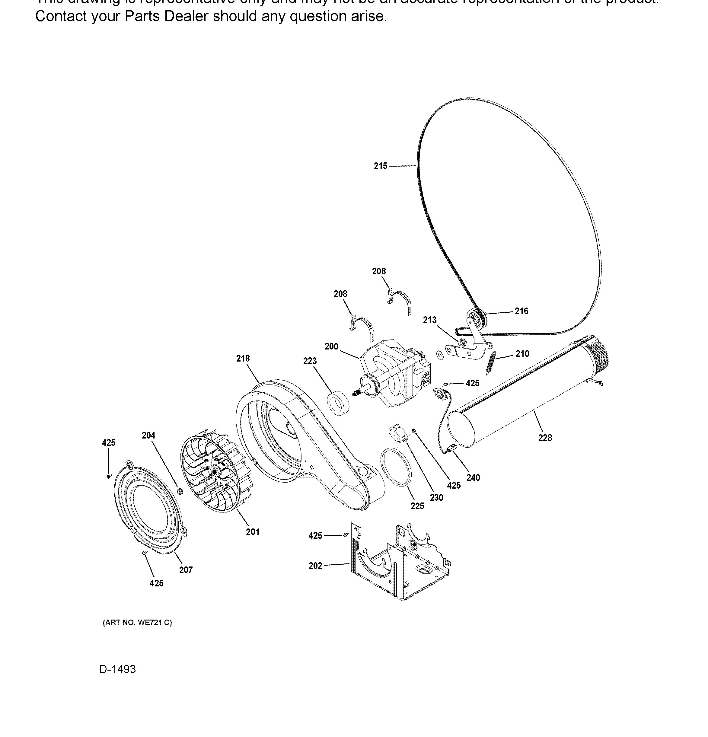 GFD85ESMN0RS Exploded View 4 appliance exploded-view parts diagram