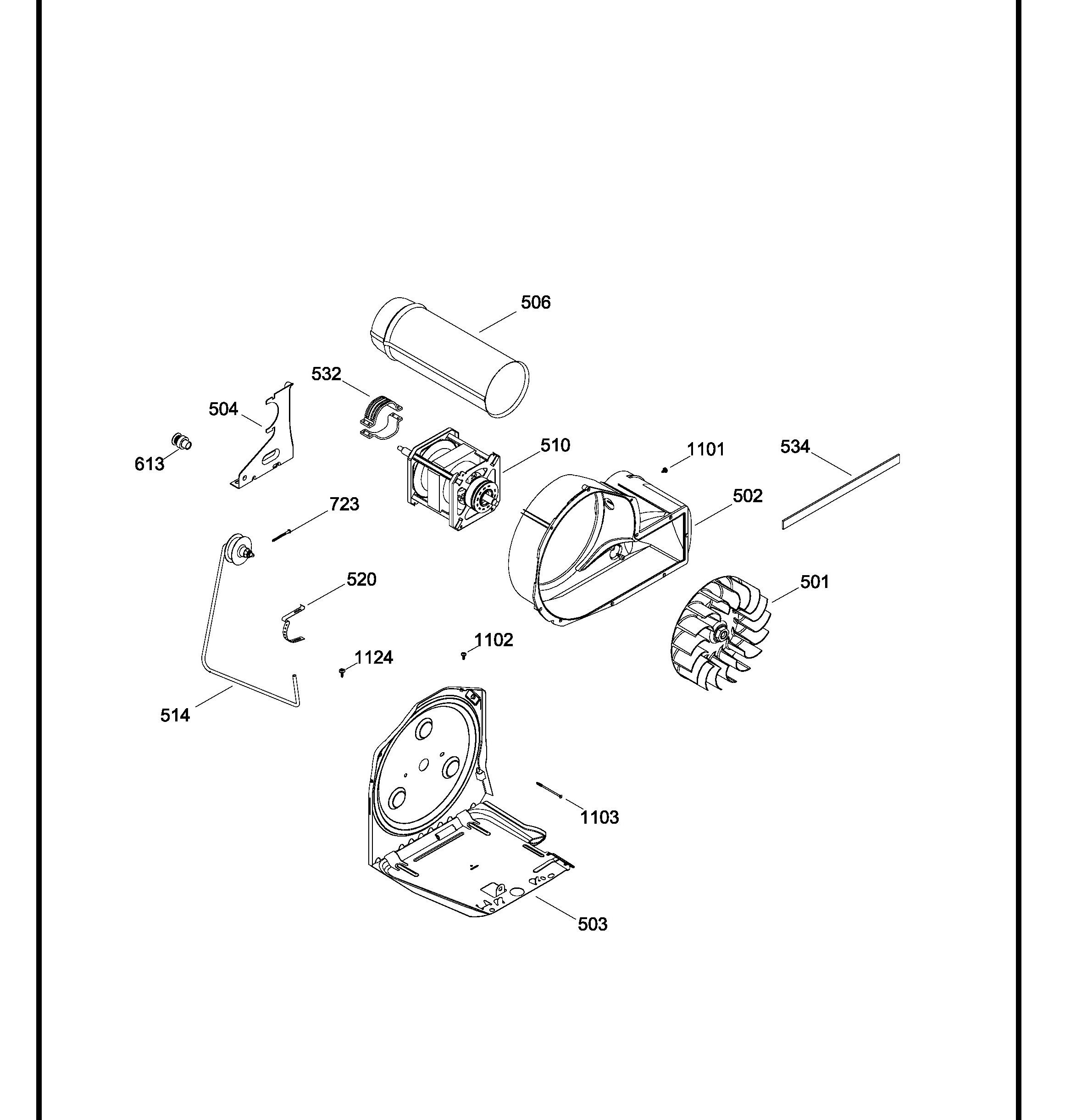 GFDN240EL0WW Exploded View 5 appliance exploded-view parts diagram